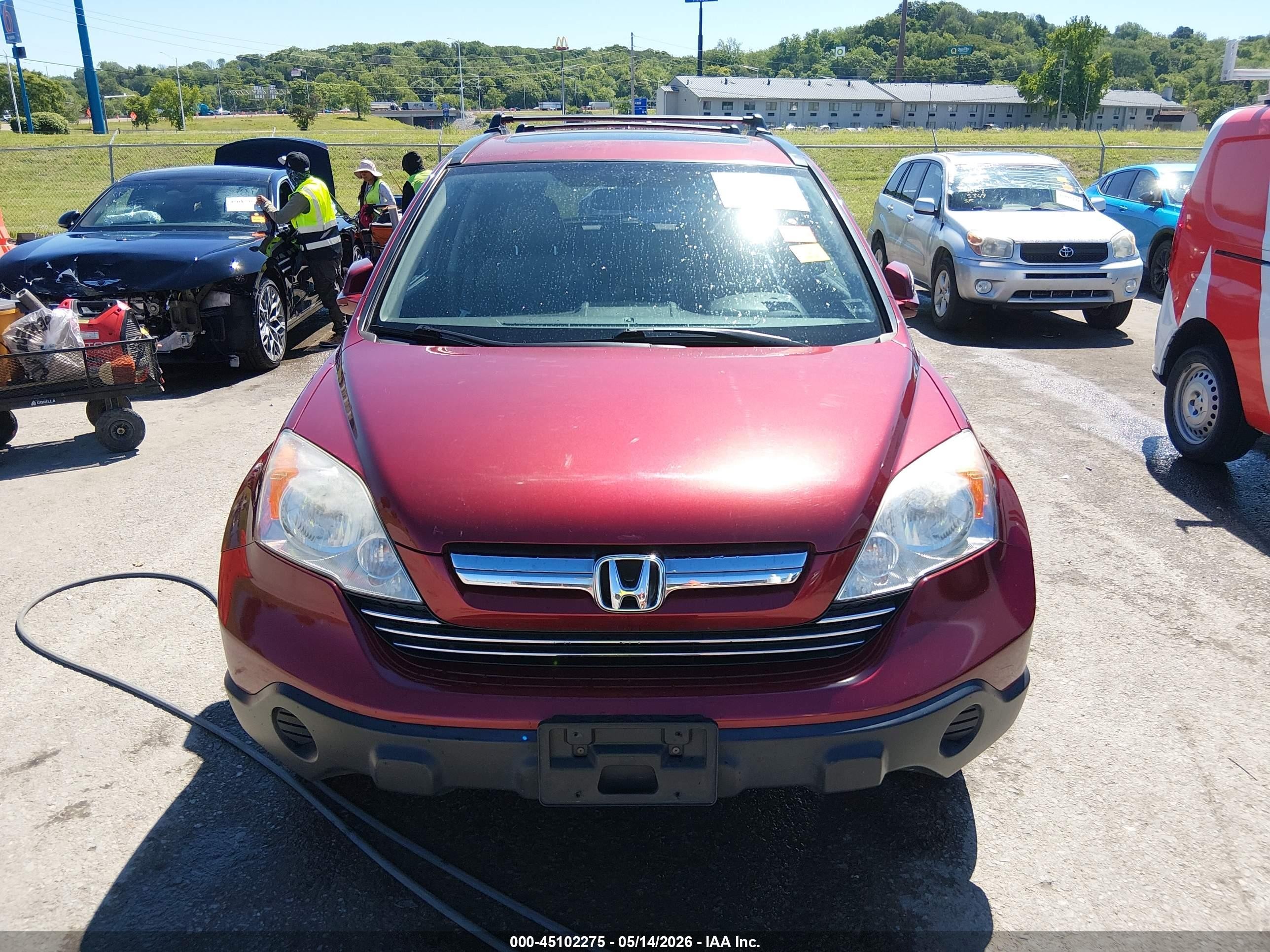 2008 Honda Cr-v Ex-l Red vin: JHLRE48748C023540
