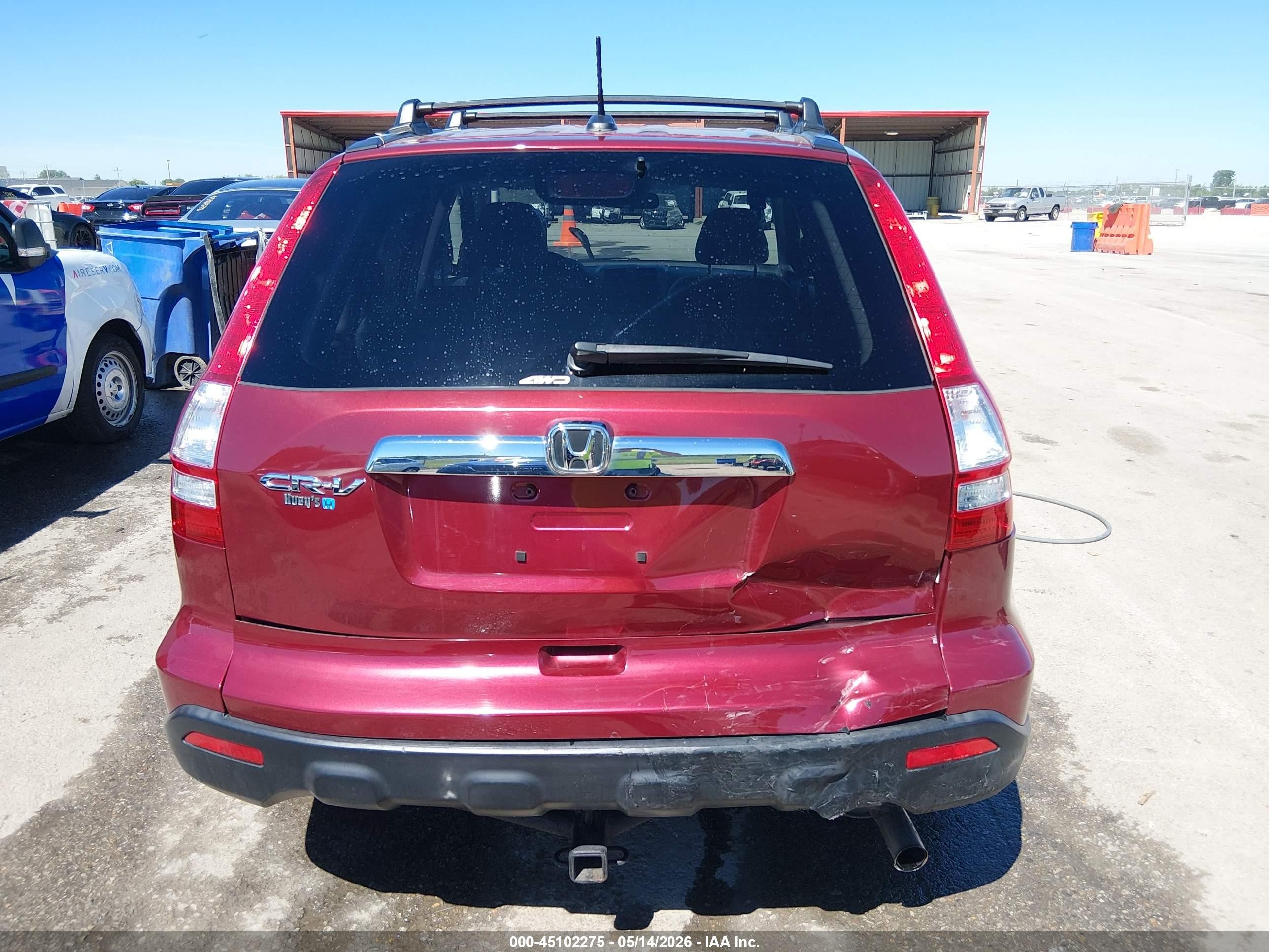 2008 Honda Cr-v Ex-l Red vin: JHLRE48748C023540