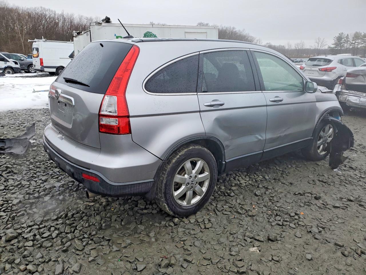 2008 Honda Cr-v Exl Silver vin: JHLRE48748C035901