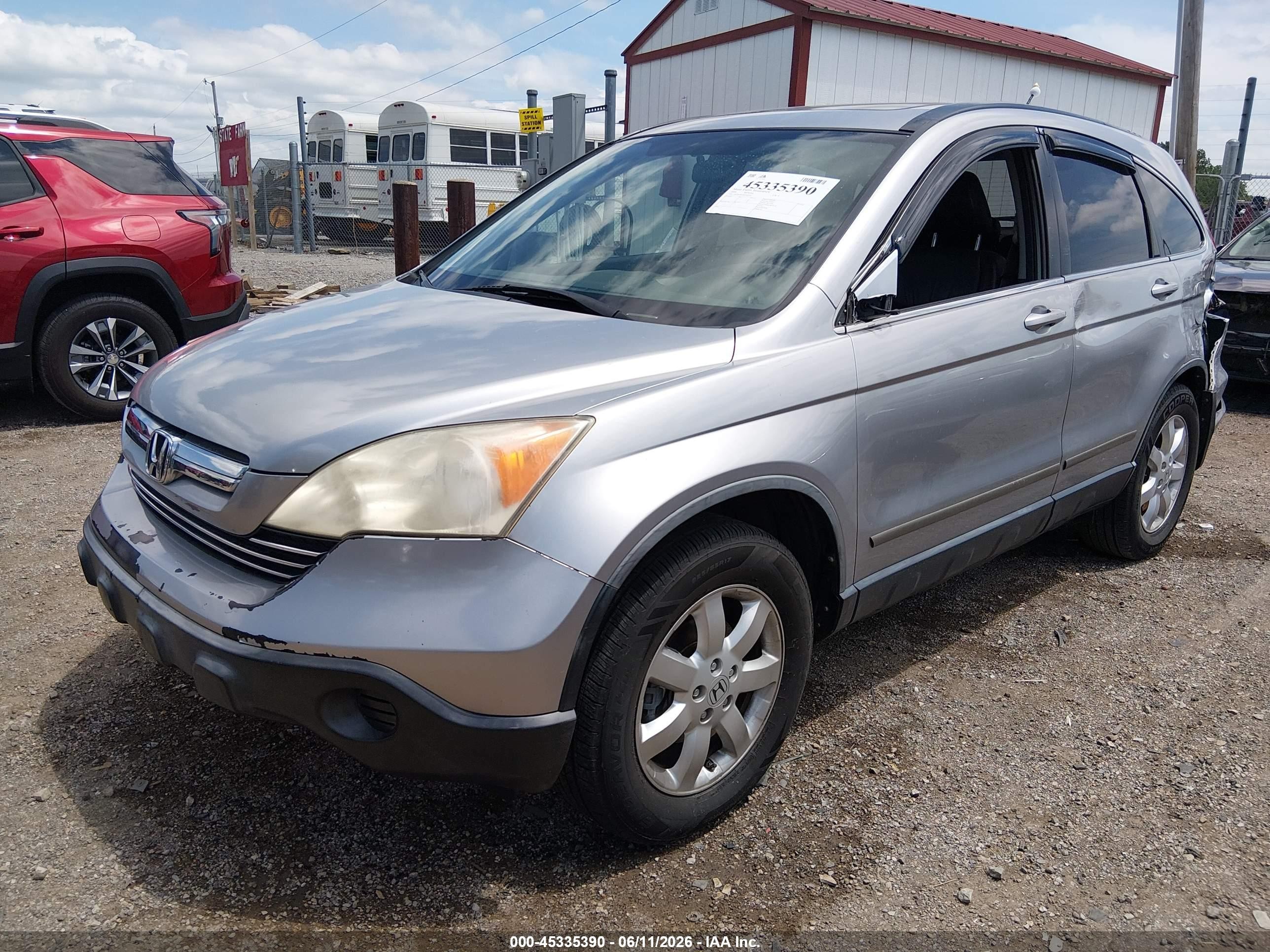 2008 Honda Cr-v Ex-l Silver vin: JHLRE48748C042220