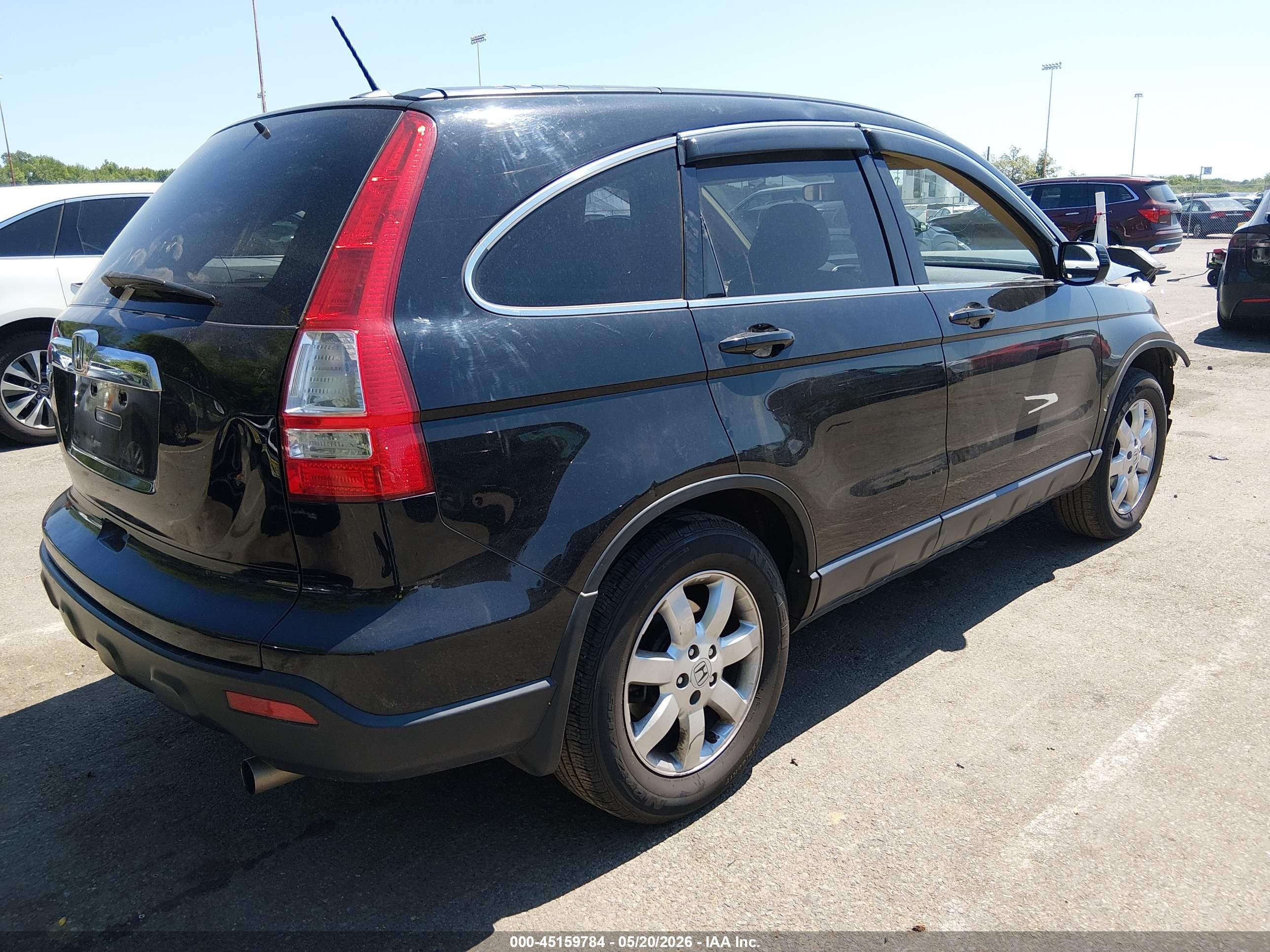 2008 Honda Cr-v Ex-l Black vin: JHLRE48748C055453