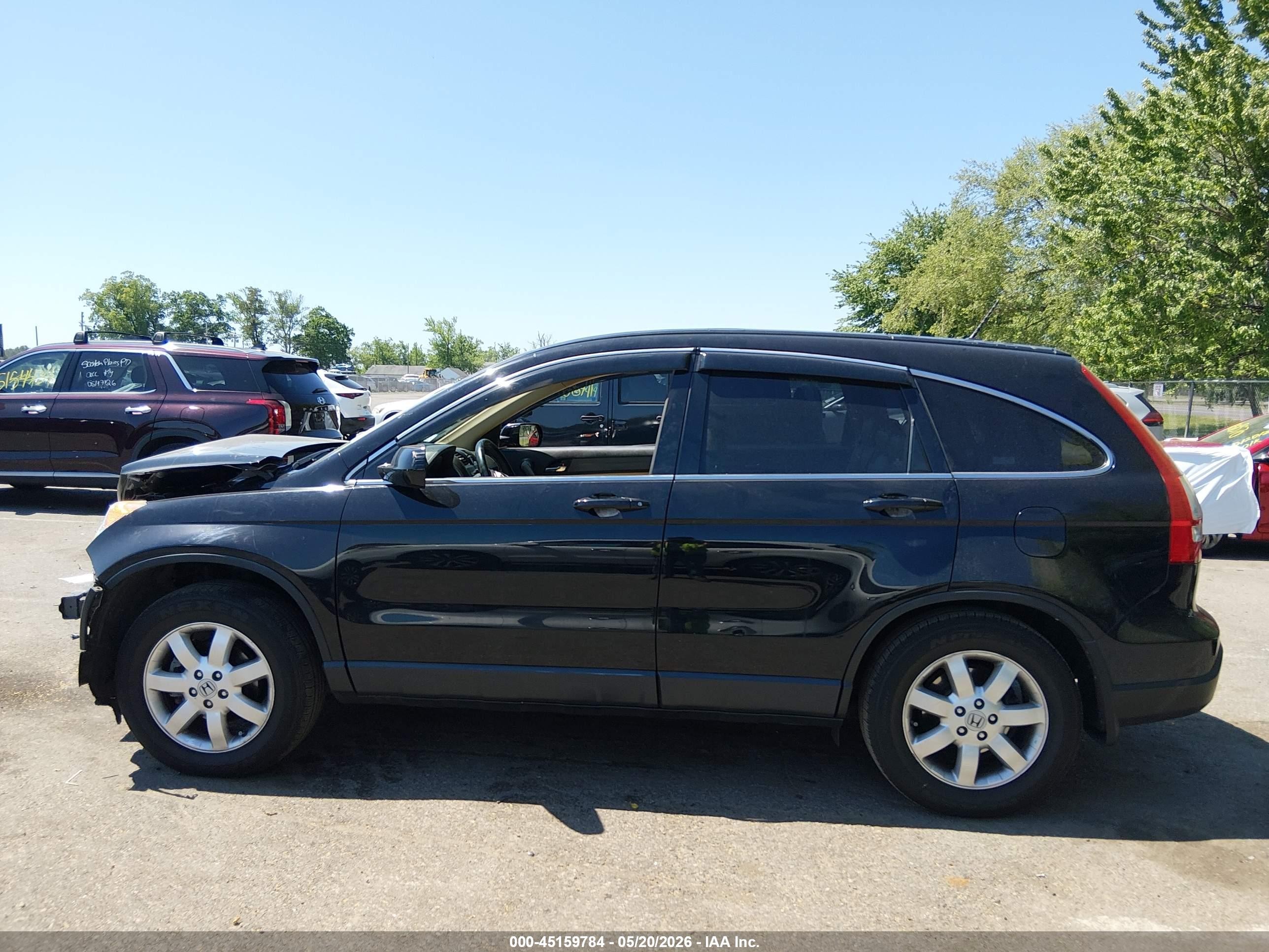 2008 Honda Cr-v Ex-l Black vin: JHLRE48748C055453