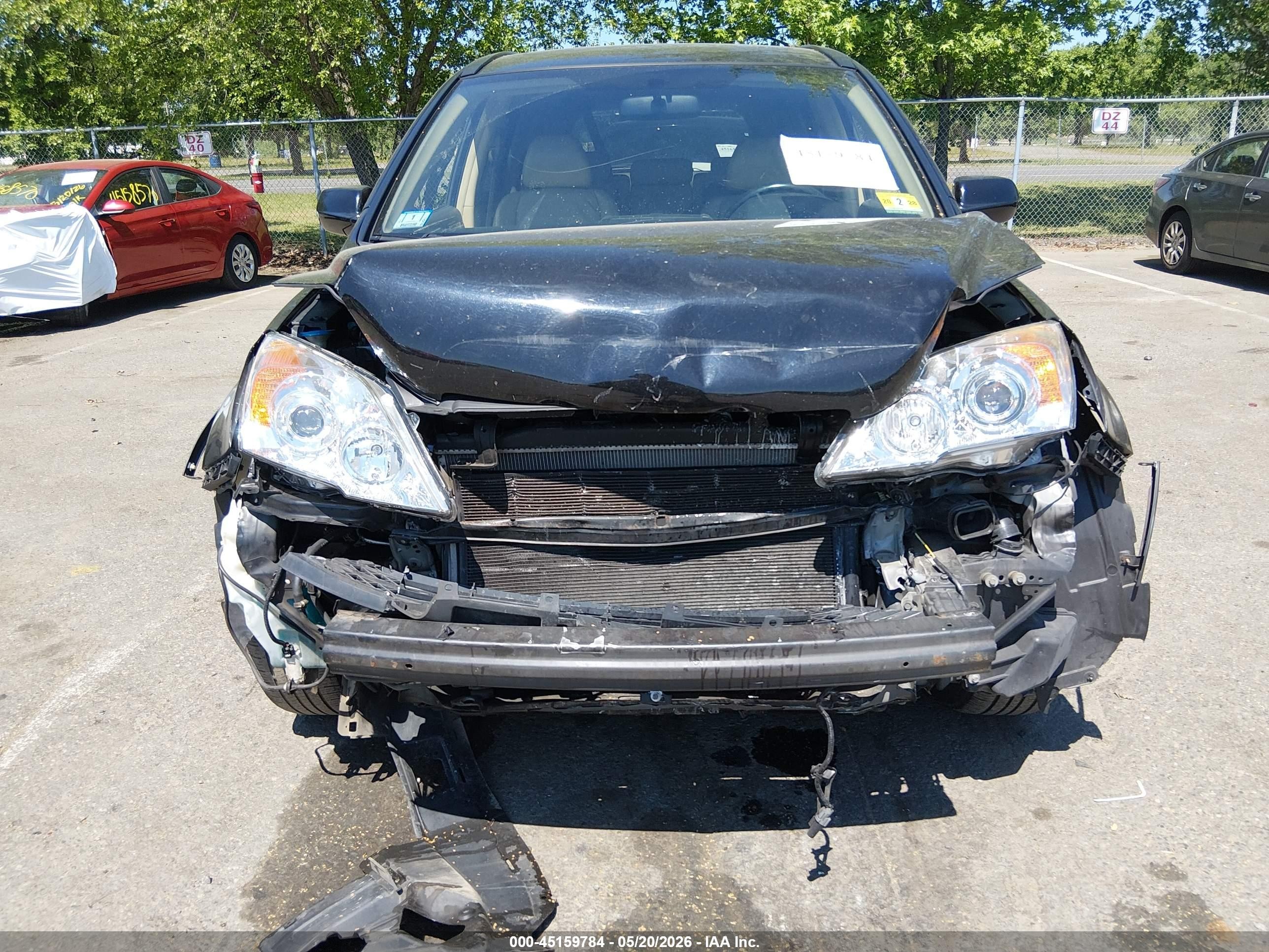 2008 Honda Cr-v Ex-l Black vin: JHLRE48748C055453