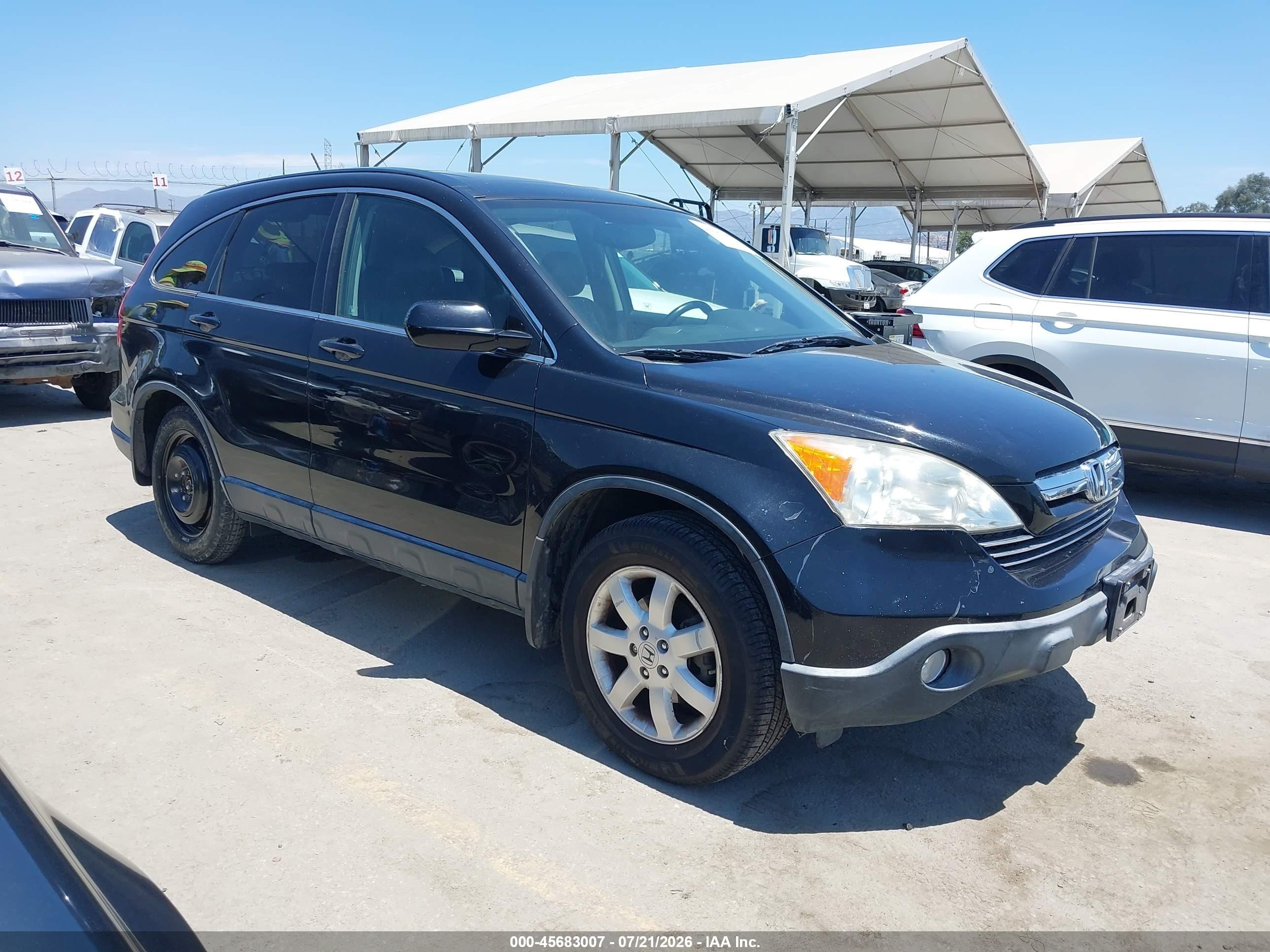 2008 Honda Cr-v Ex-l Black vin: JHLRE48748C059390