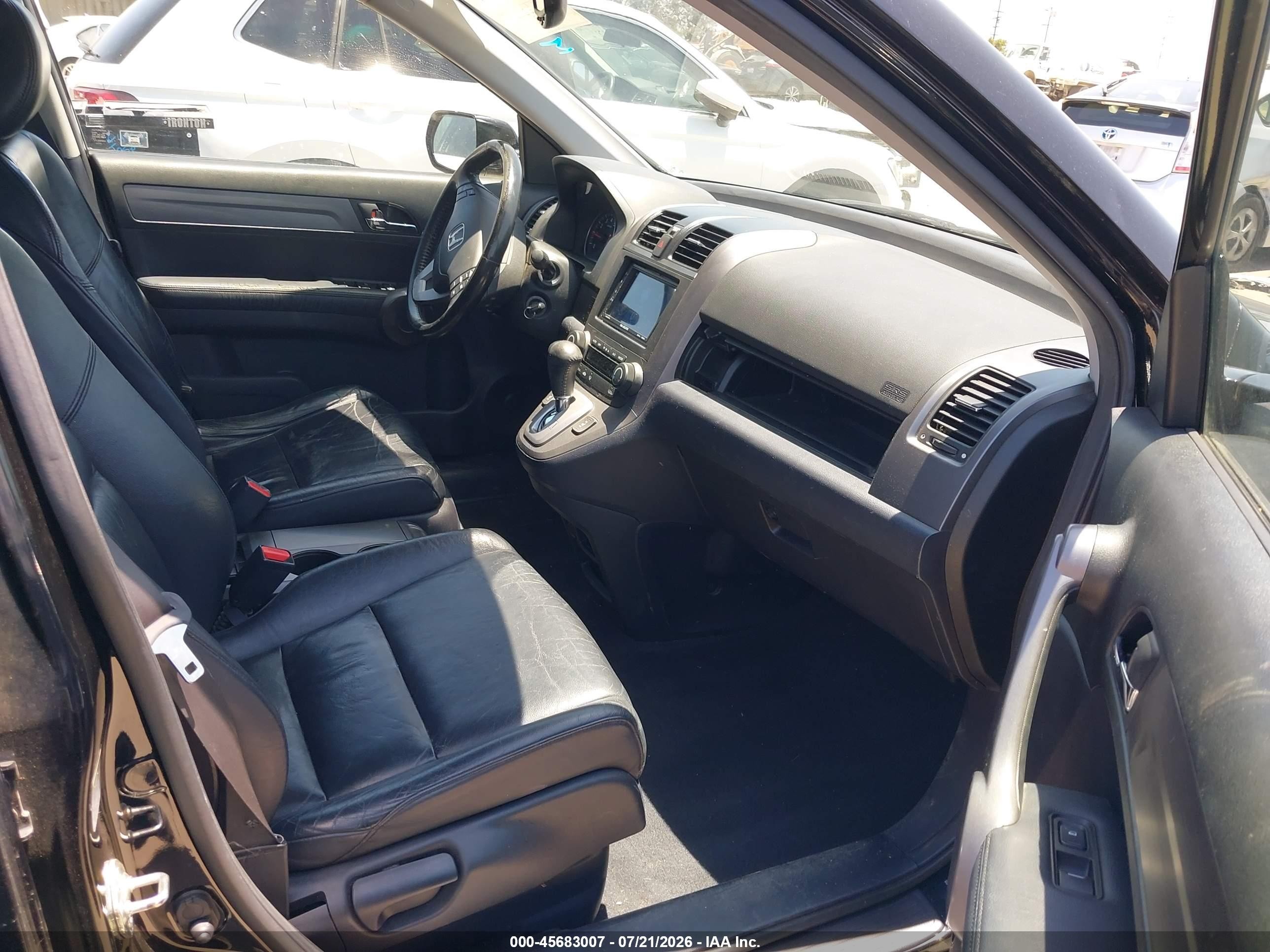2008 Honda Cr-v Ex-l Black vin: JHLRE48748C059390