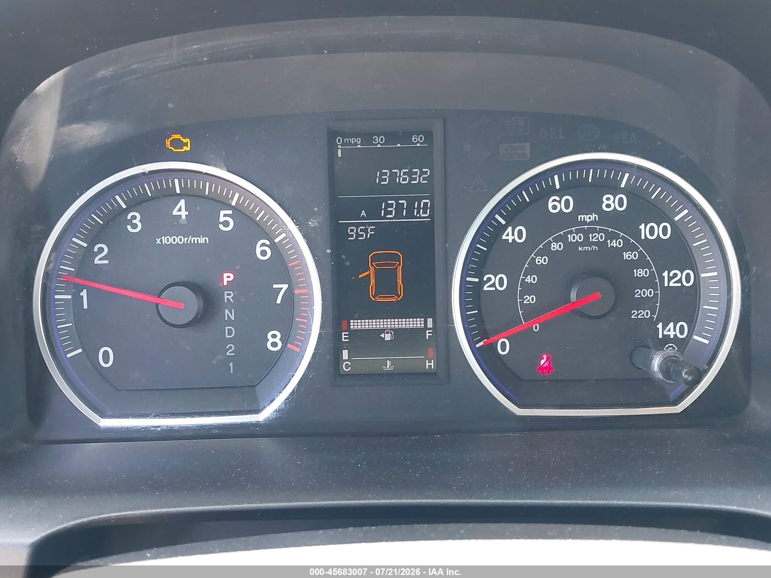 2008 Honda Cr-v Ex-l Black vin: JHLRE48748C059390