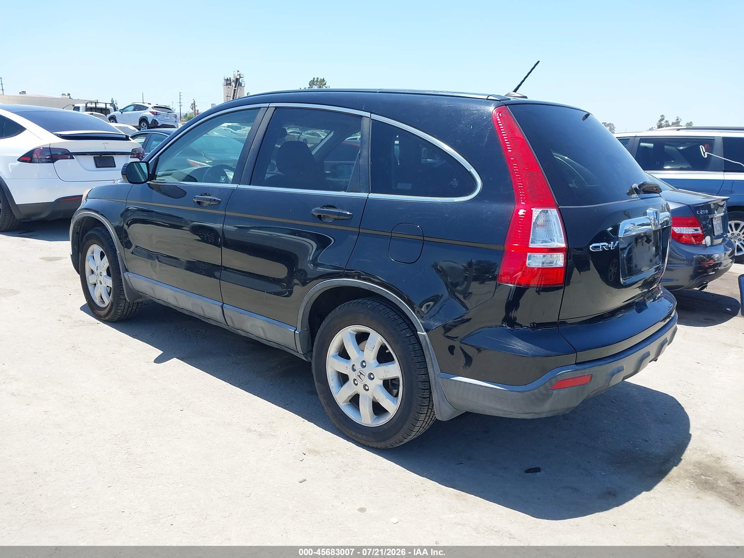 2008 Honda Cr-v Ex-l Black vin: JHLRE48748C059390