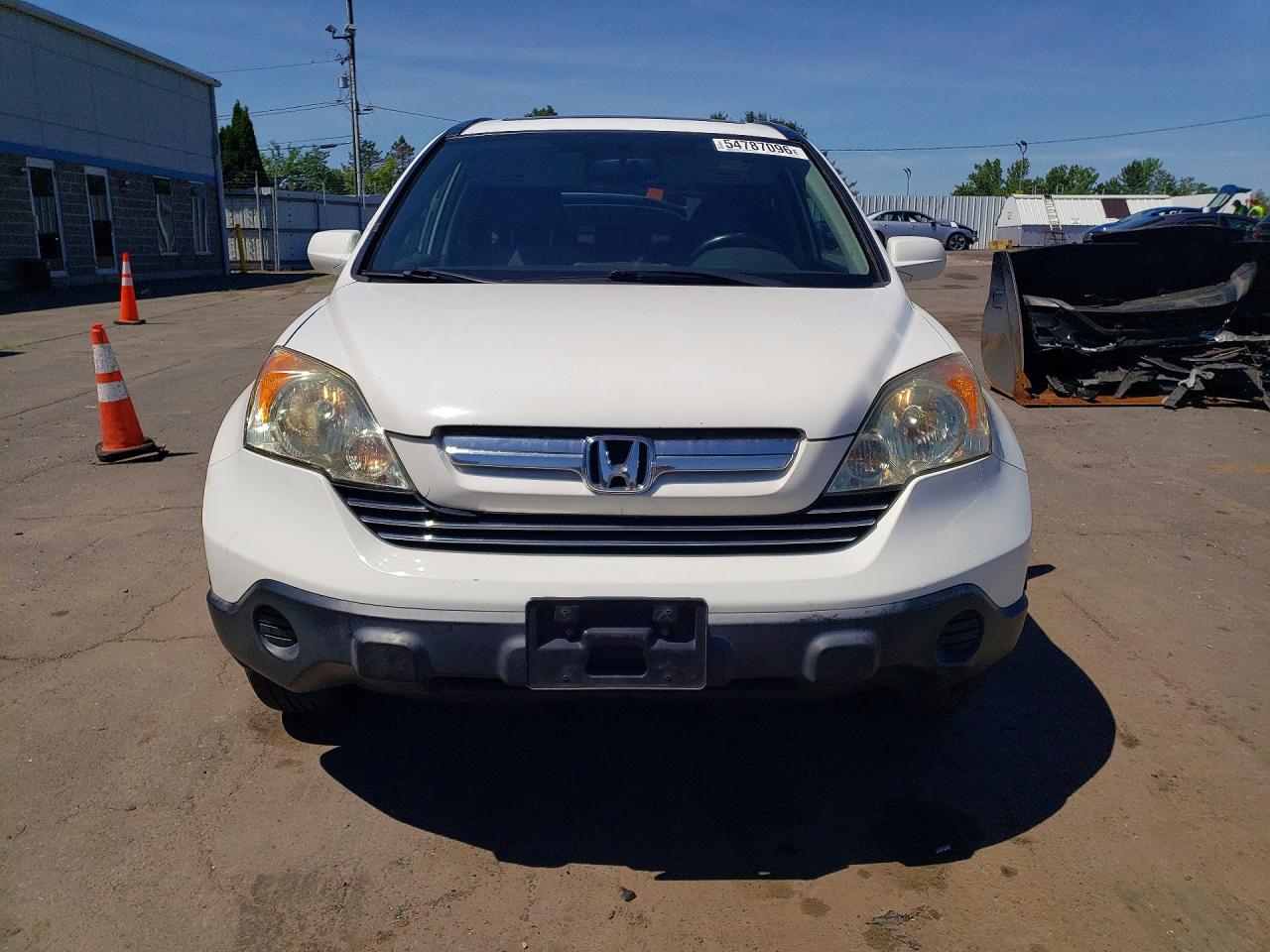2009 Honda Cr-v Exl White vin: JHLRE48749C001944