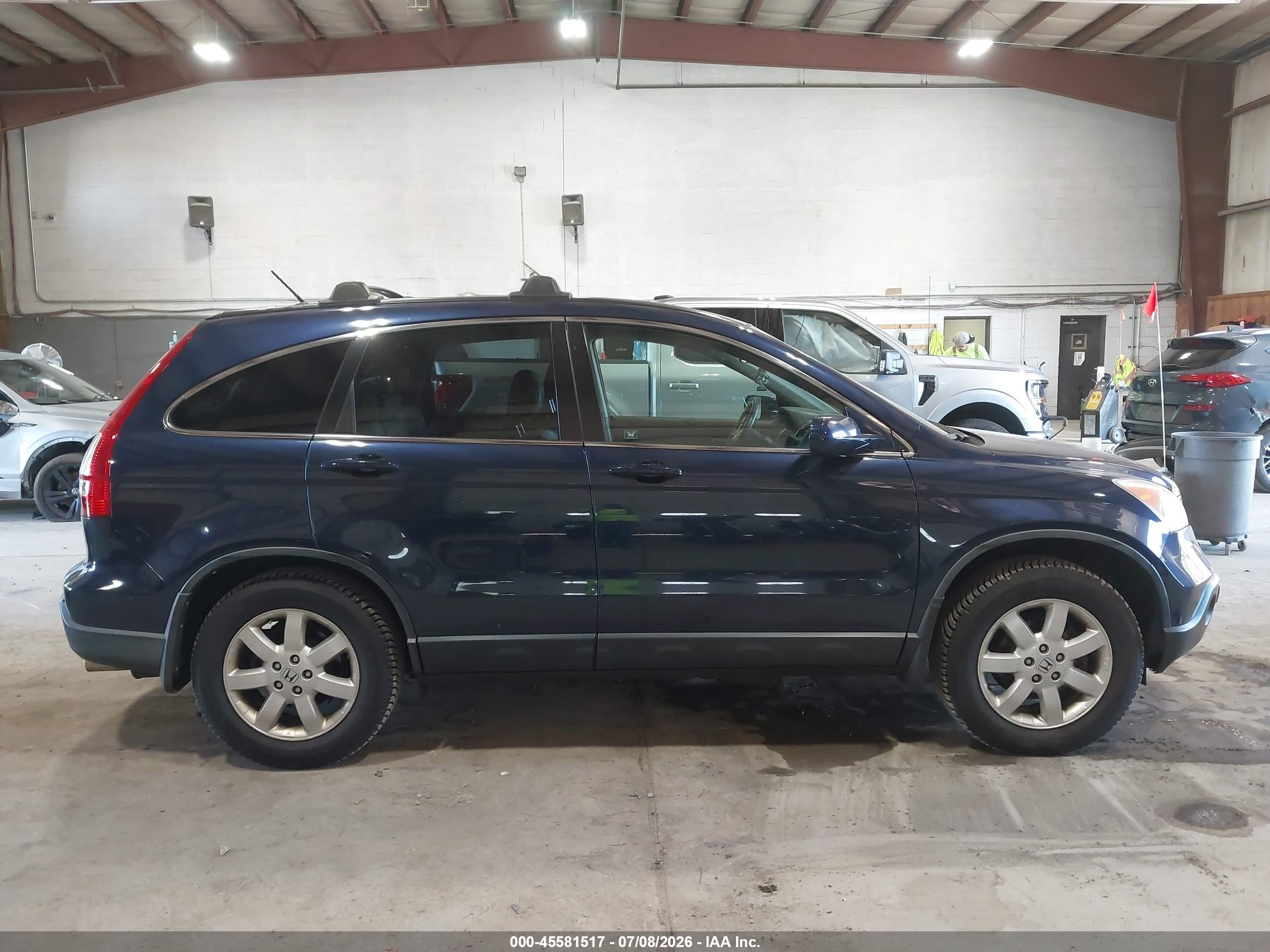 2009 Honda Cr-v Ex-l Dark Blue vin: JHLRE48749C008375