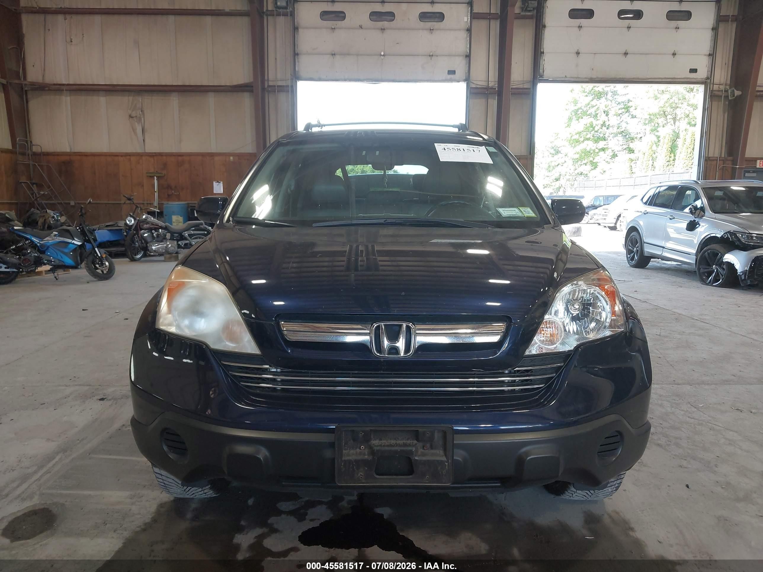2009 Honda Cr-v Ex-l Dark Blue vin: JHLRE48749C008375