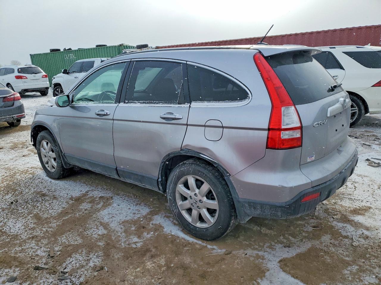 2007 Honda Cr-v Exl Silver vin: JHLRE48757C008060