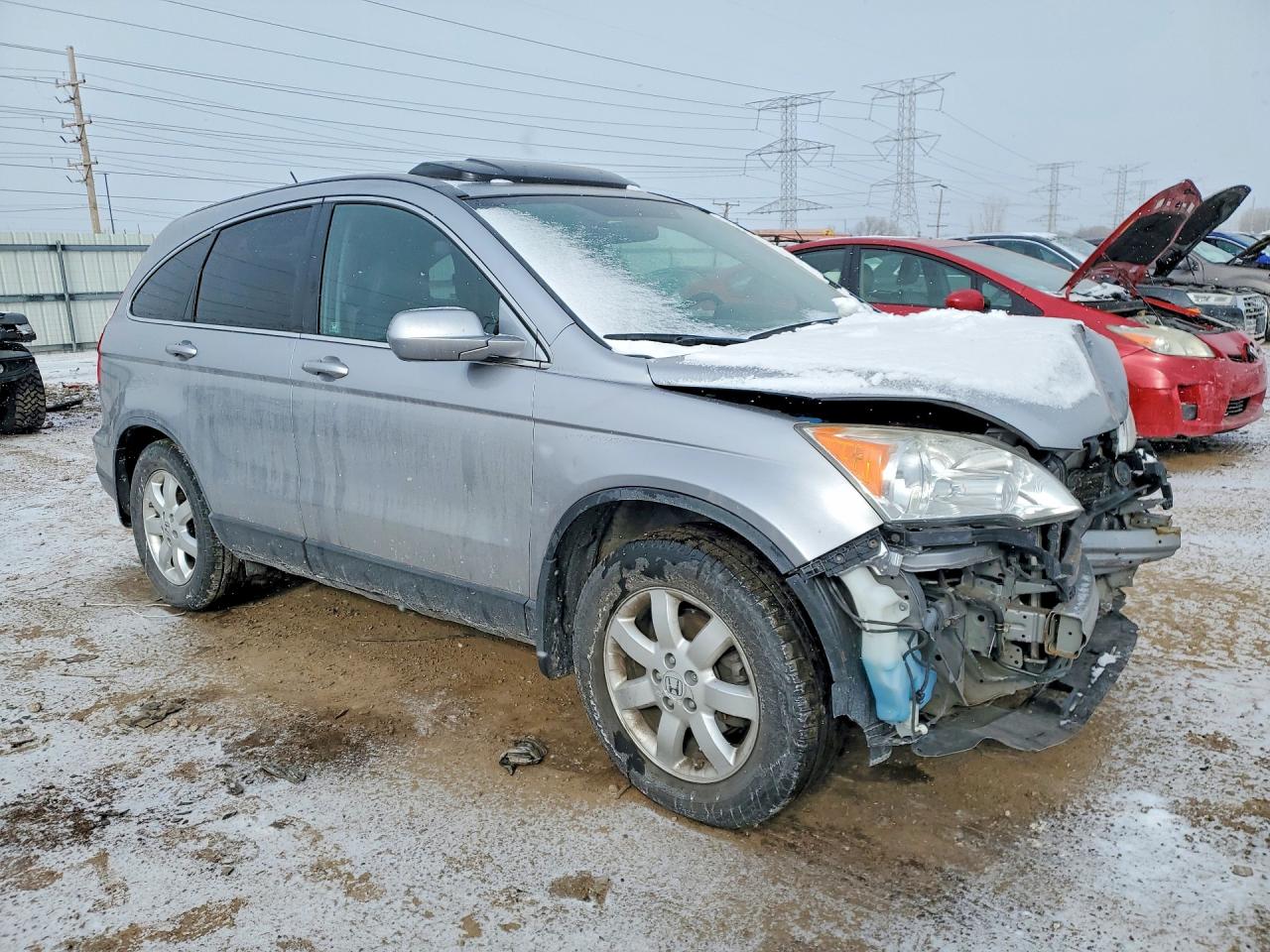 2007 Honda Cr-v Exl Silver vin: JHLRE48757C008060
