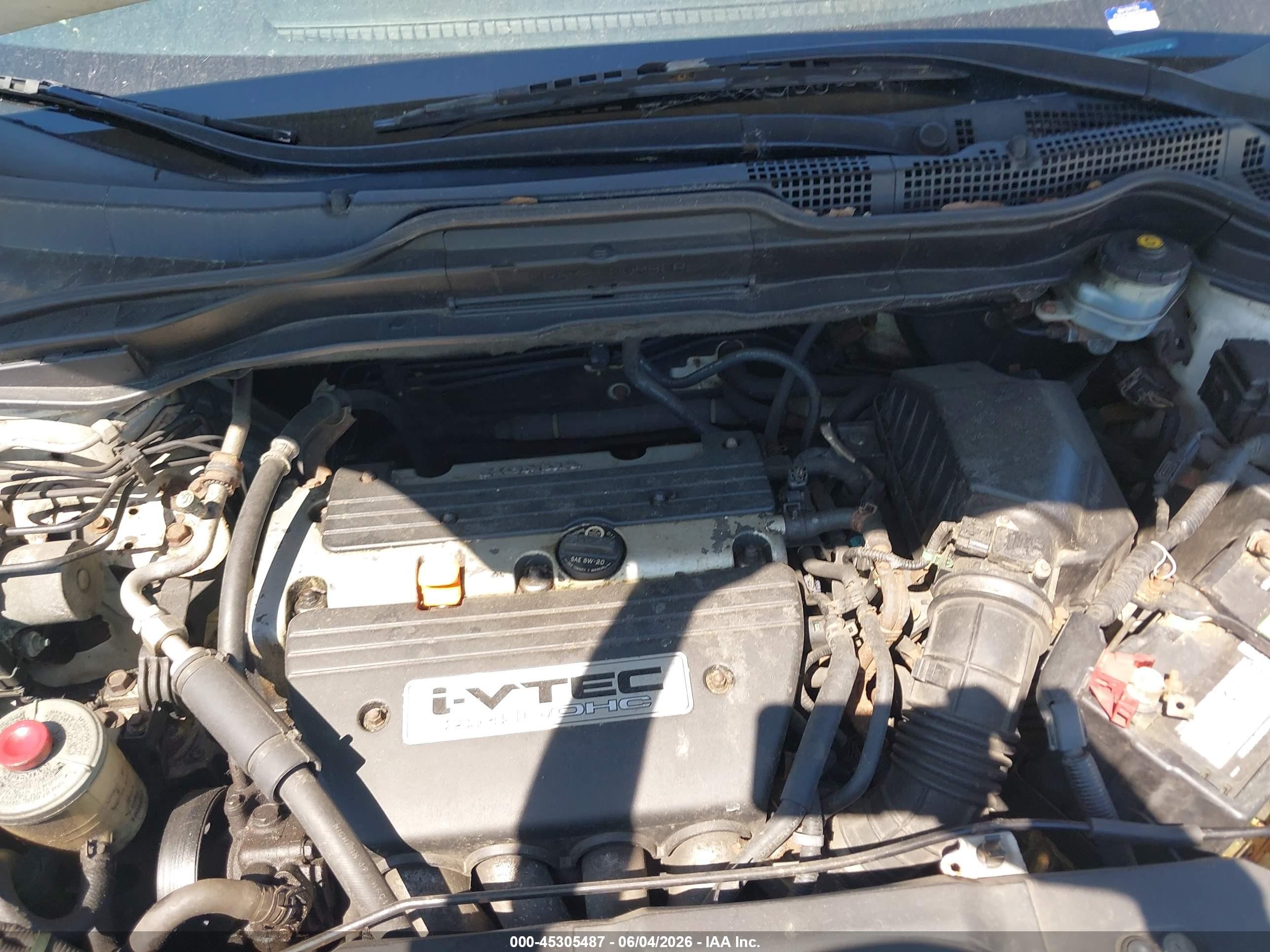 2007 Honda Cr-v Ex-l White vin: JHLRE48757C018328