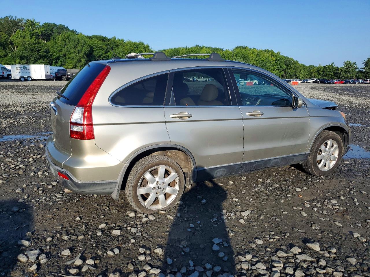 2007 Honda Cr-v Exl Beige vin: JHLRE48757C027787