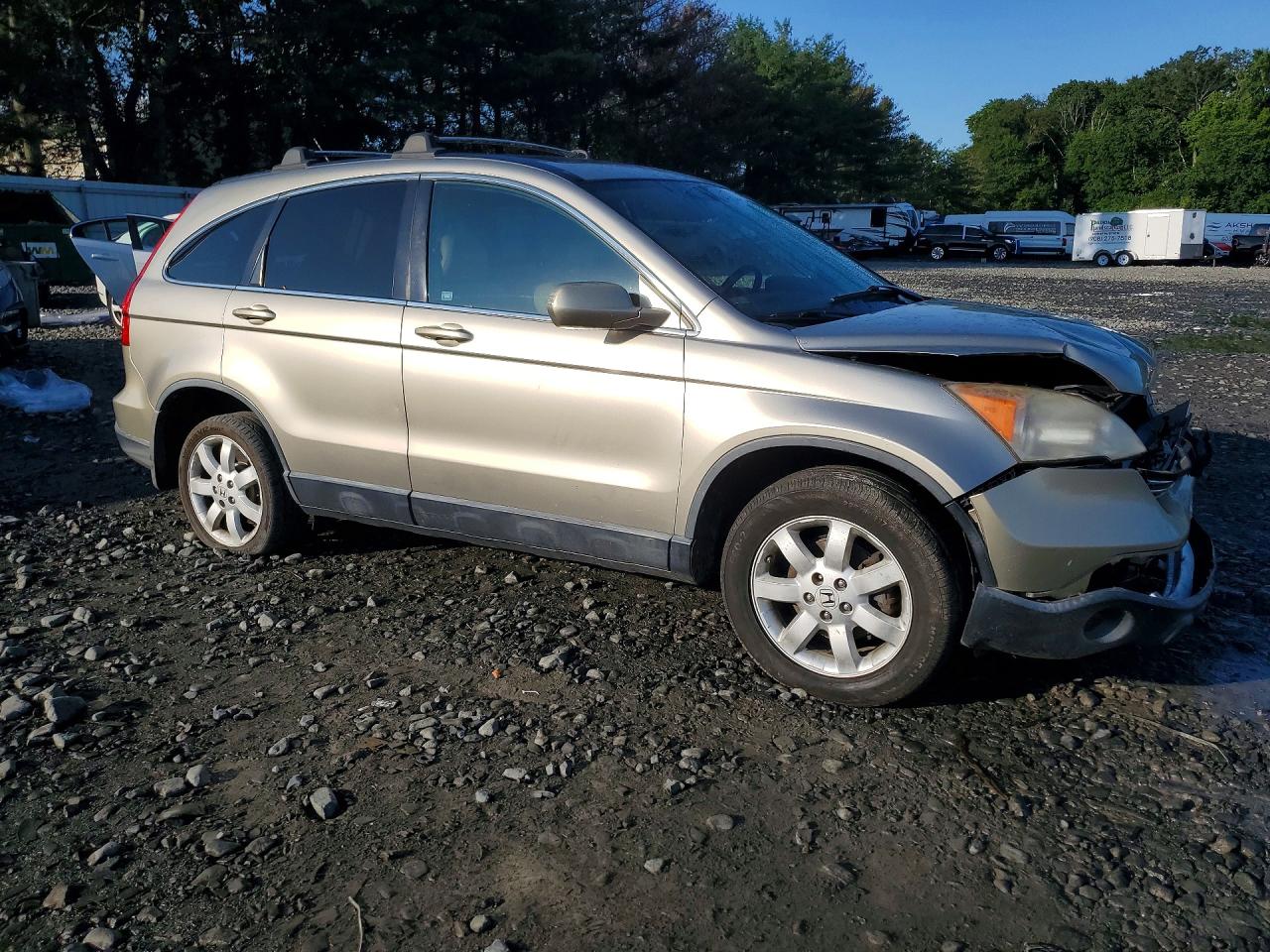 2007 Honda Cr-v Exl Beige vin: JHLRE48757C027787