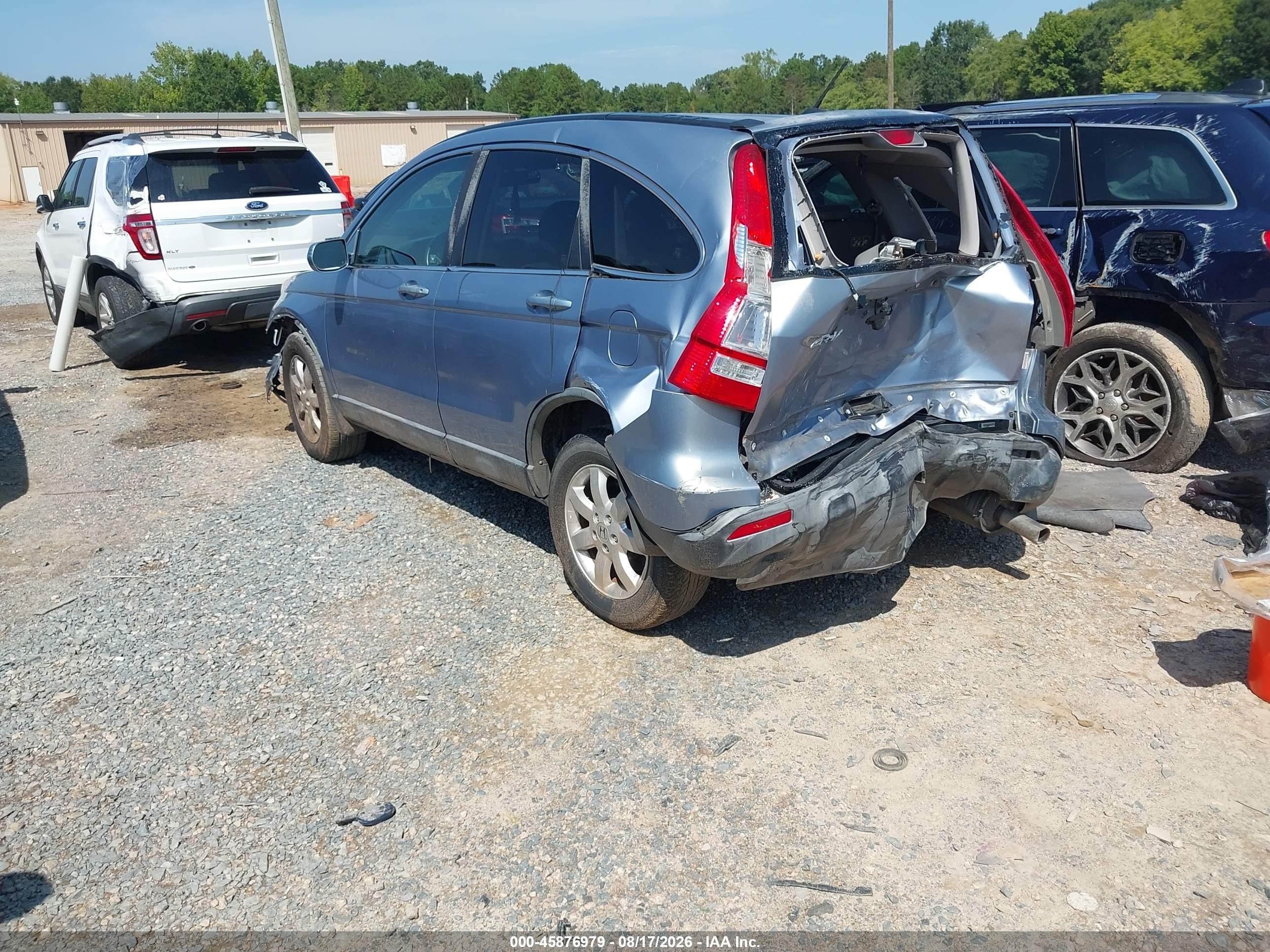 2007 Honda Cr-v Ex-l Light Blue vin: JHLRE48757C028342