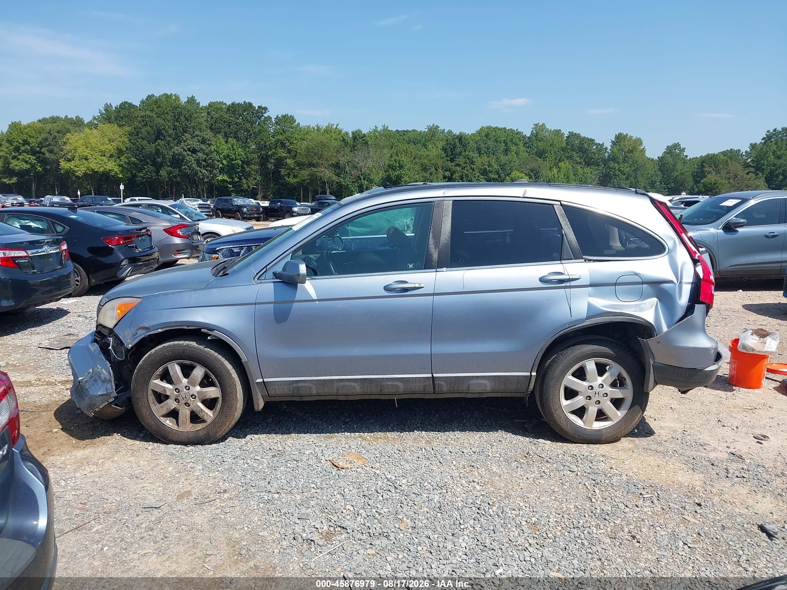 2007 Honda Cr-v Ex-l Light Blue vin: JHLRE48757C028342