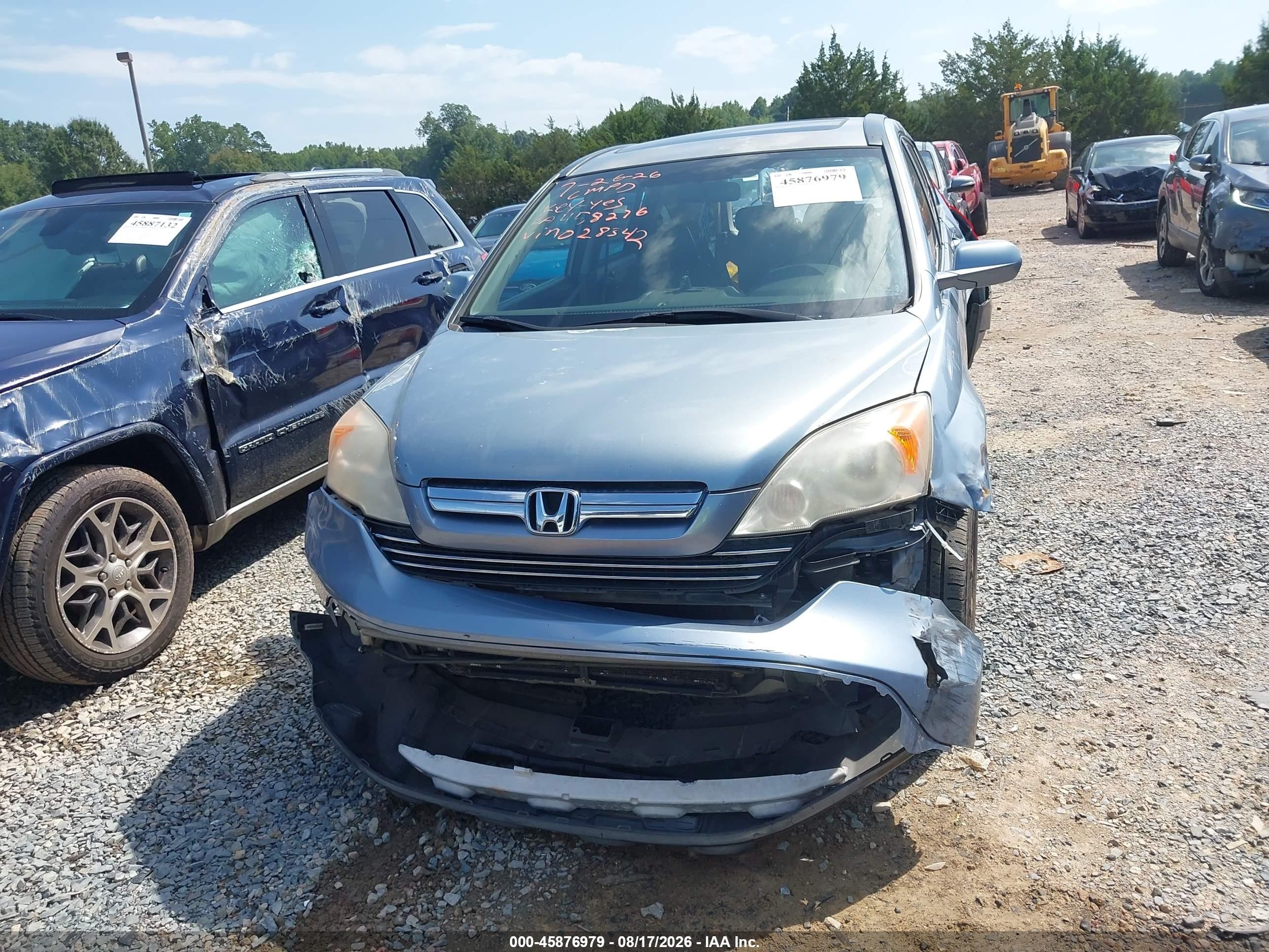 2007 Honda Cr-v Ex-l Light Blue vin: JHLRE48757C028342