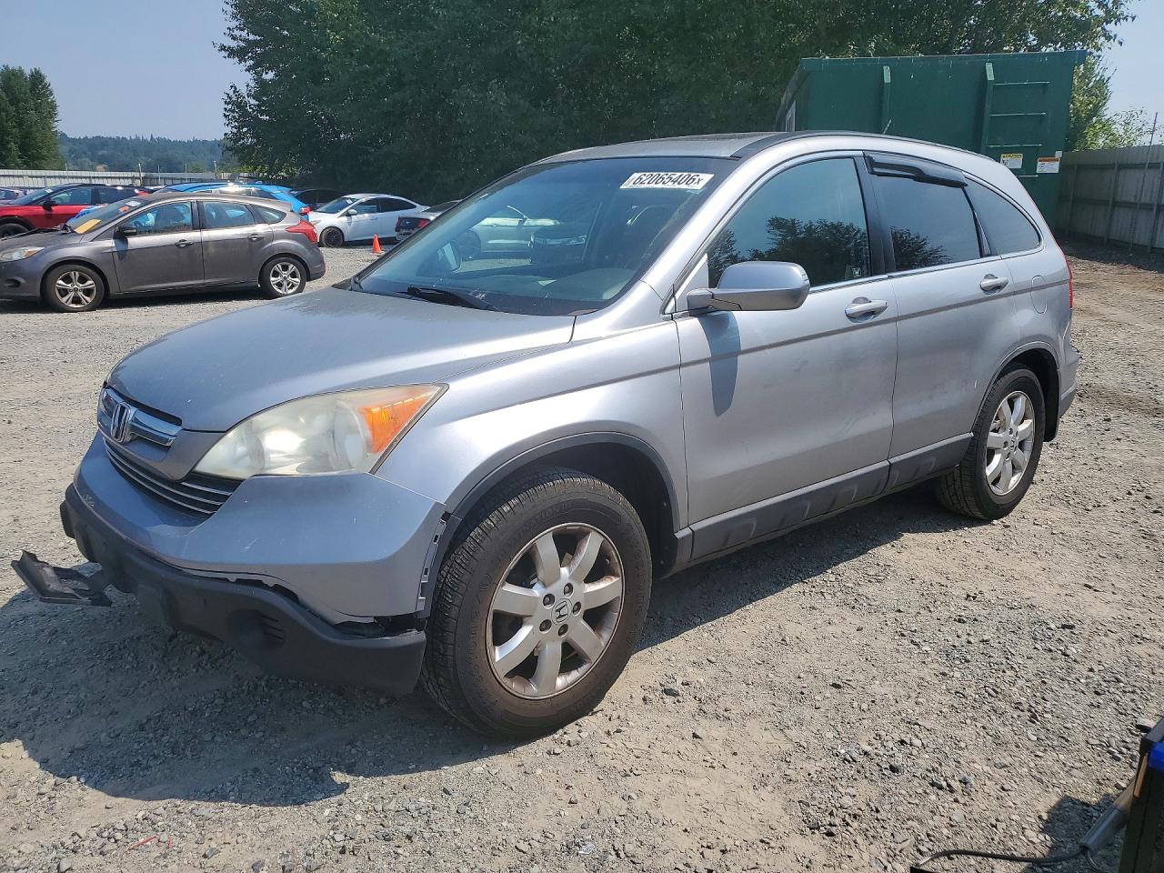 2007 Honda Cr-v Exl Silver vin: JHLRE48757C036344