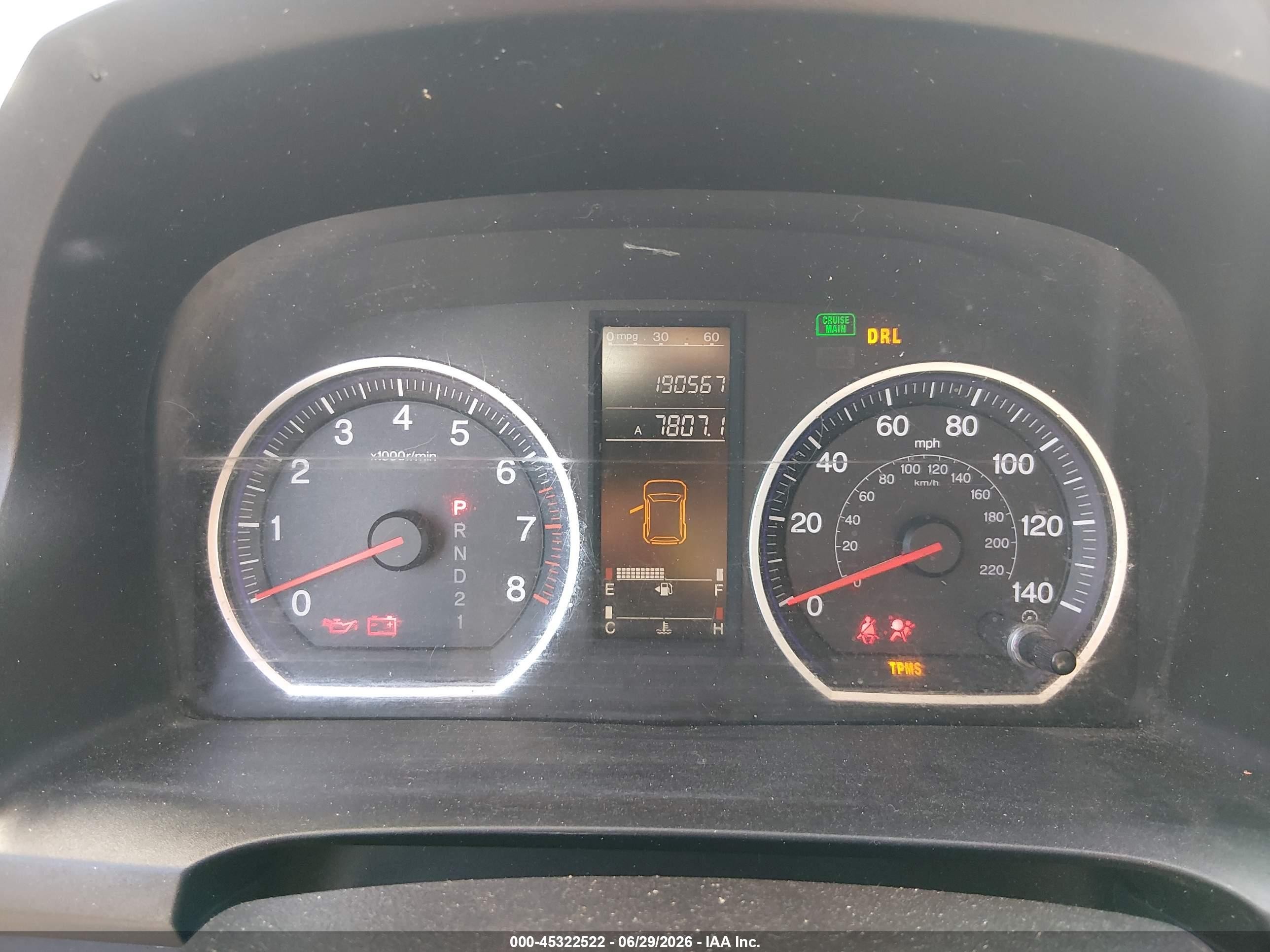 2007 Honda Cr-v Ex-l Blue vin: JHLRE48757C052785