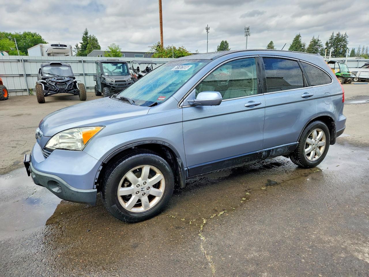 2007 Honda Cr-v Exl Blue vin: JHLRE48757C057789