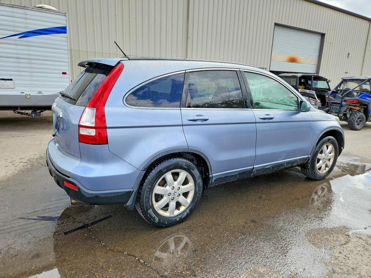 2007 Honda Cr-v Exl Blue vin: JHLRE48757C057789