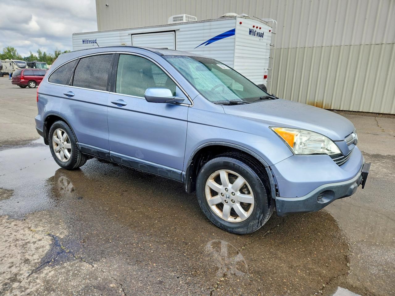 2007 Honda Cr-v Exl Blue vin: JHLRE48757C057789