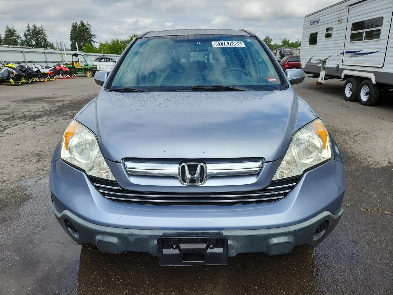 2007 Honda Cr-v Exl Blue vin: JHLRE48757C057789 Damage: Left Head Lamp, Faded, Repair Required