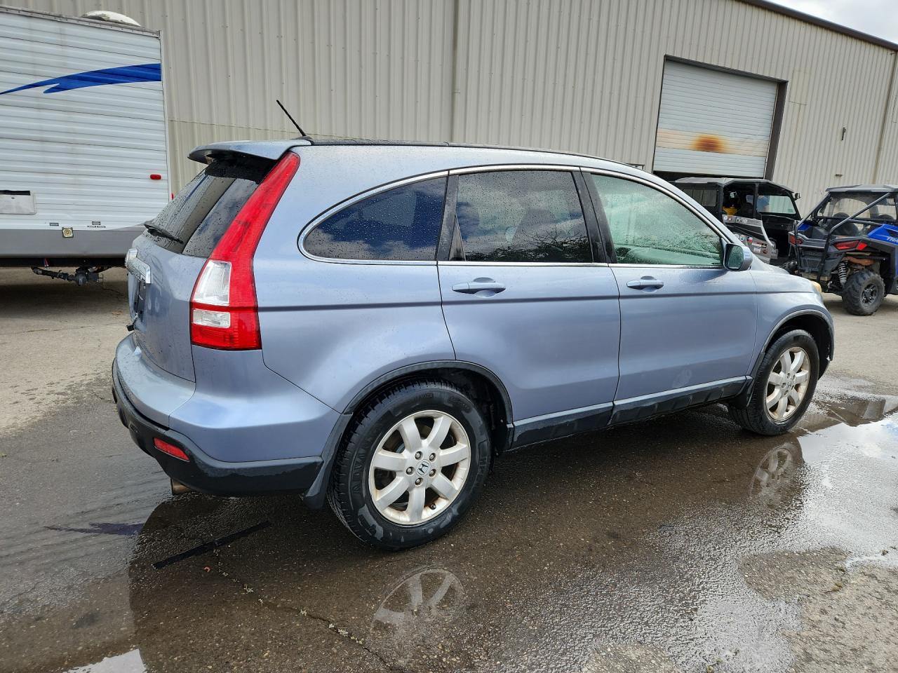 2007 Honda Cr-v Exl Blue vin: JHLRE48757C057789 Damage: Right Qtr Panel, Dent(S) W/ Paint Dmg, 1/8 To 1/2 Inch