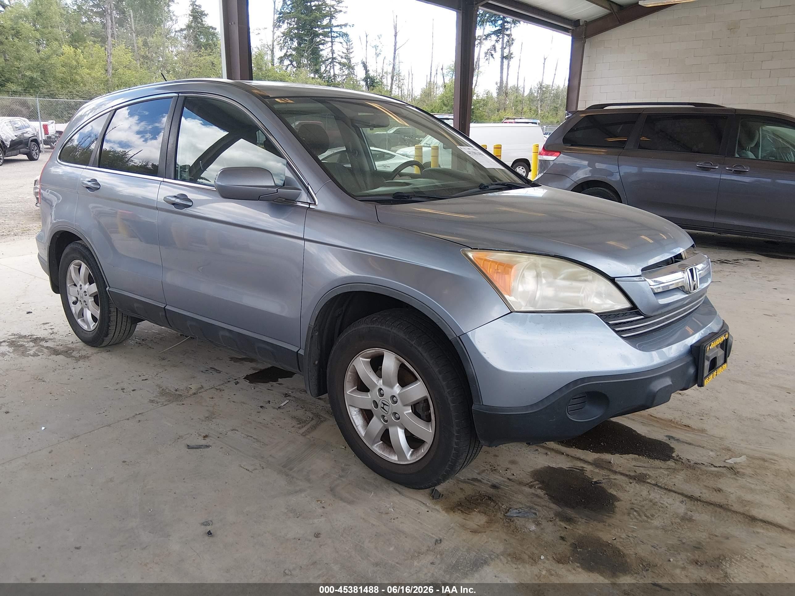 2007 Honda Cr-v Ex-l Light Blue vin: JHLRE48757C071479