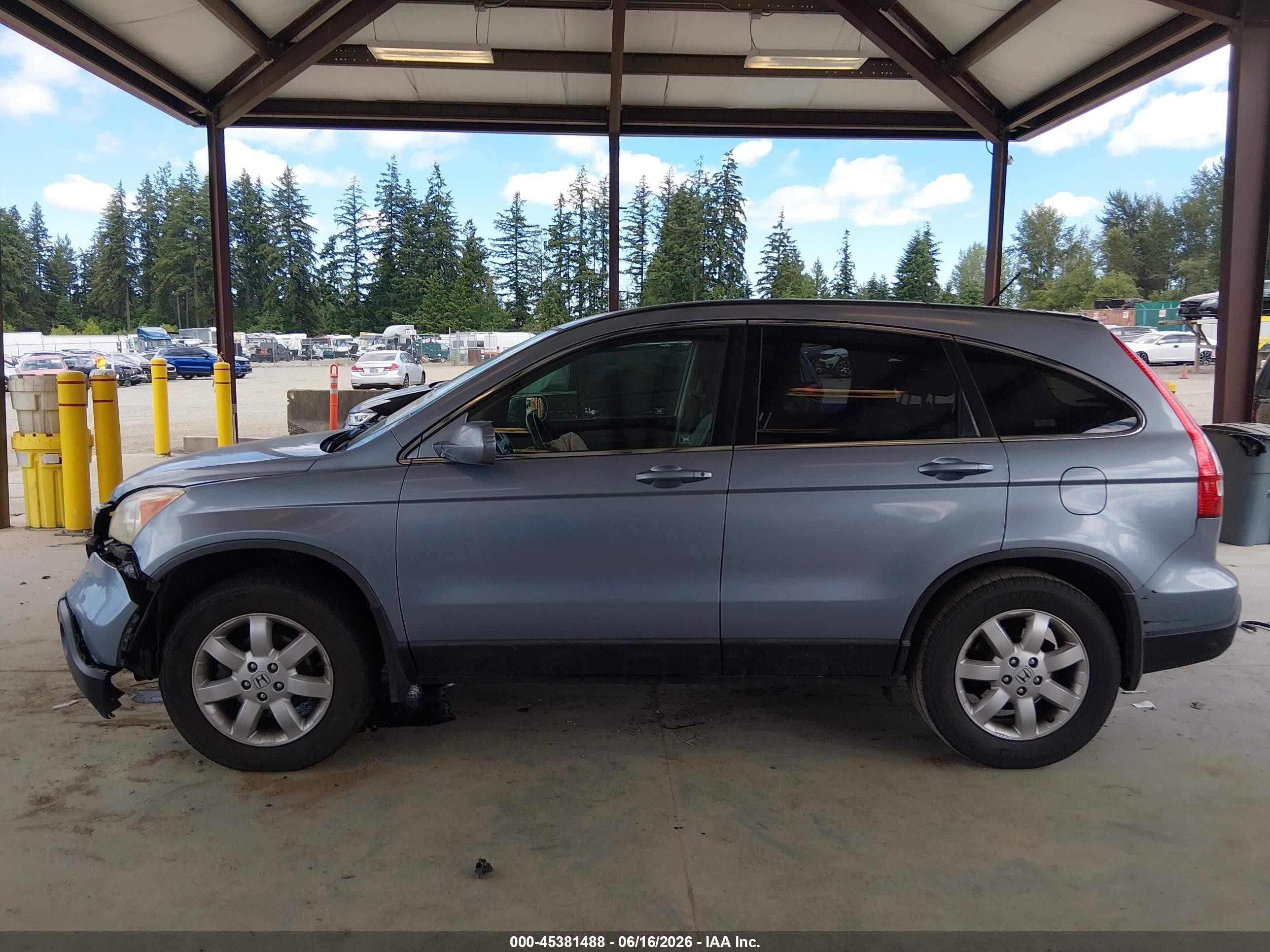 2007 Honda Cr-v Ex-l Light Blue vin: JHLRE48757C071479