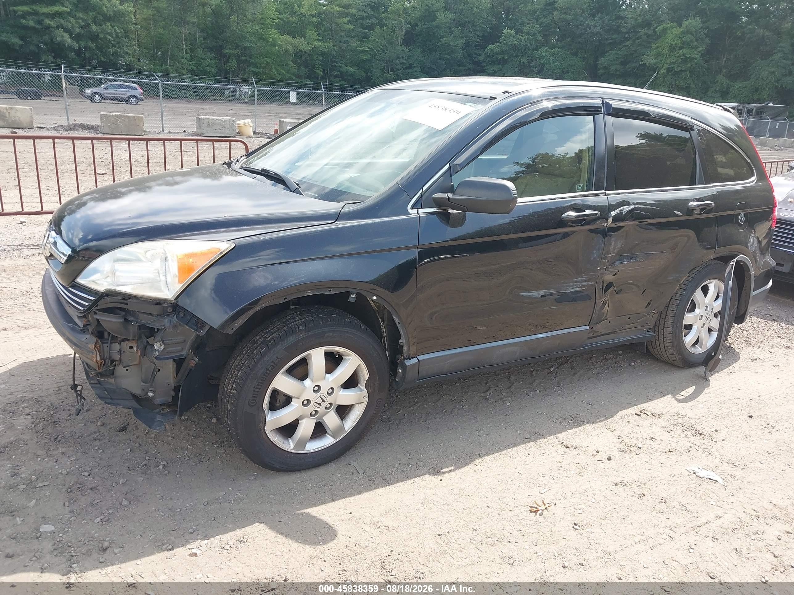 2007 Honda Cr-v Ex-l Black vin: JHLRE48757C073300