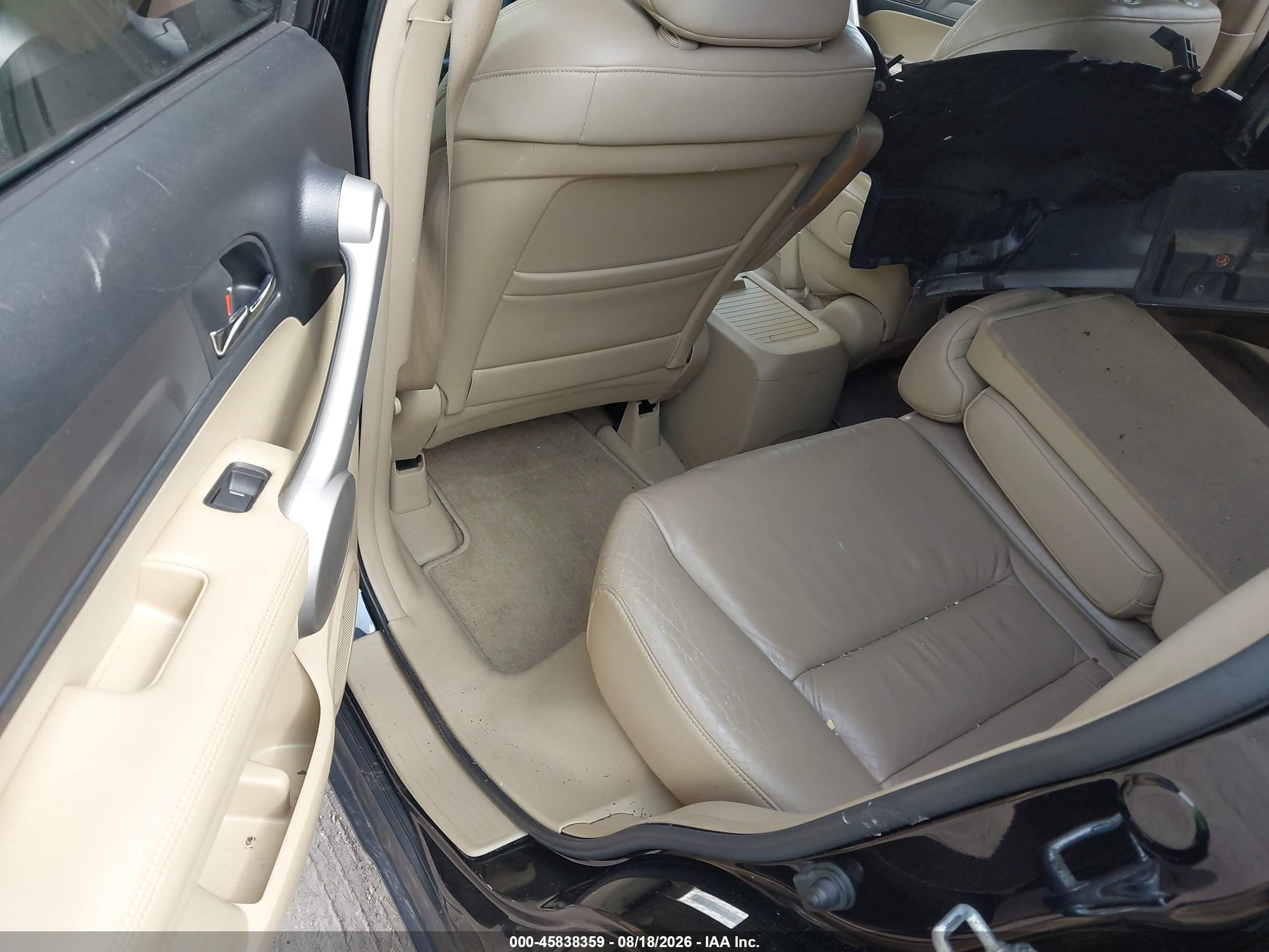 2007 Honda Cr-v Ex-l Black vin: JHLRE48757C073300