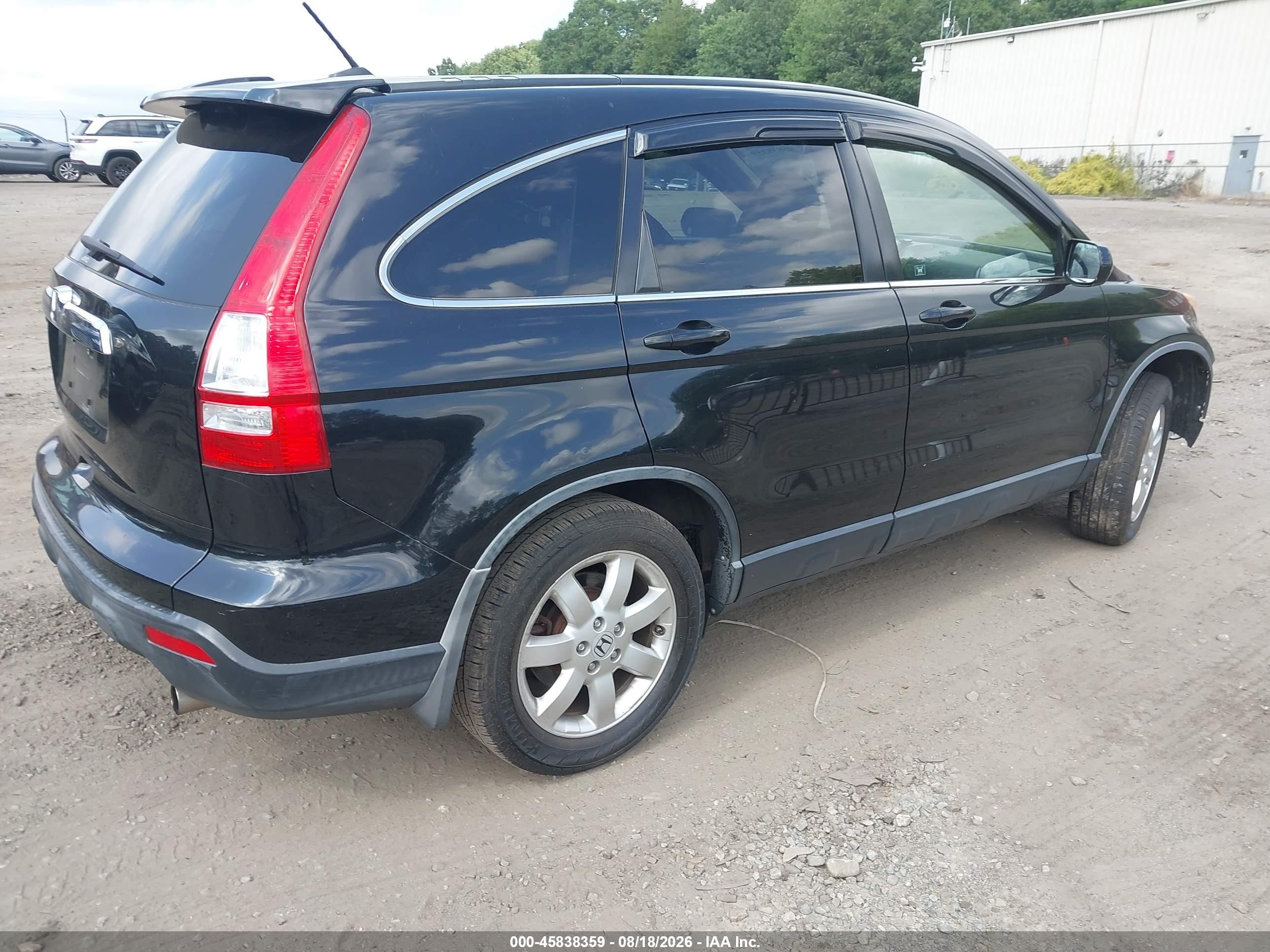 2007 Honda Cr-v Ex-l Black vin: JHLRE48757C073300