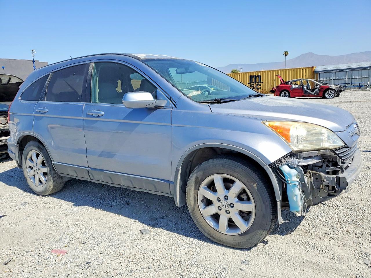 2007 Honda Cr-v Exl Blue vin: JHLRE48757C107820