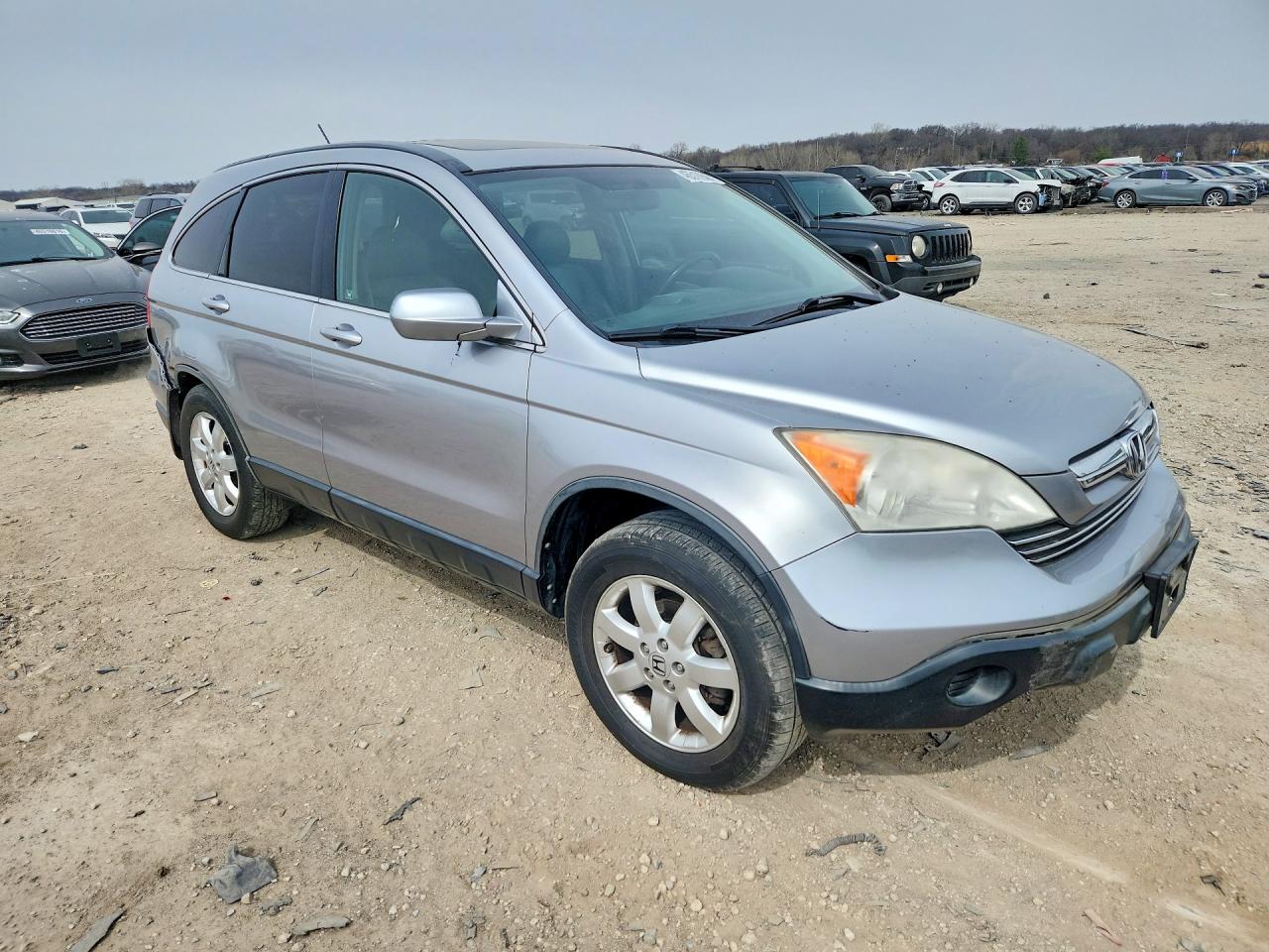 2007 Hond Cr-v Silver vin: JHLRE48757C109549