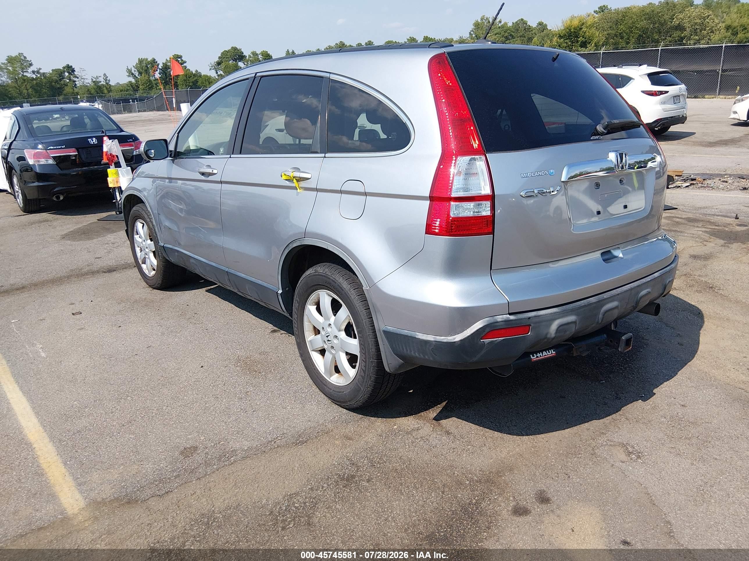2007 Honda Cr-v Ex-l Silver vin: JHLRE48757C116789