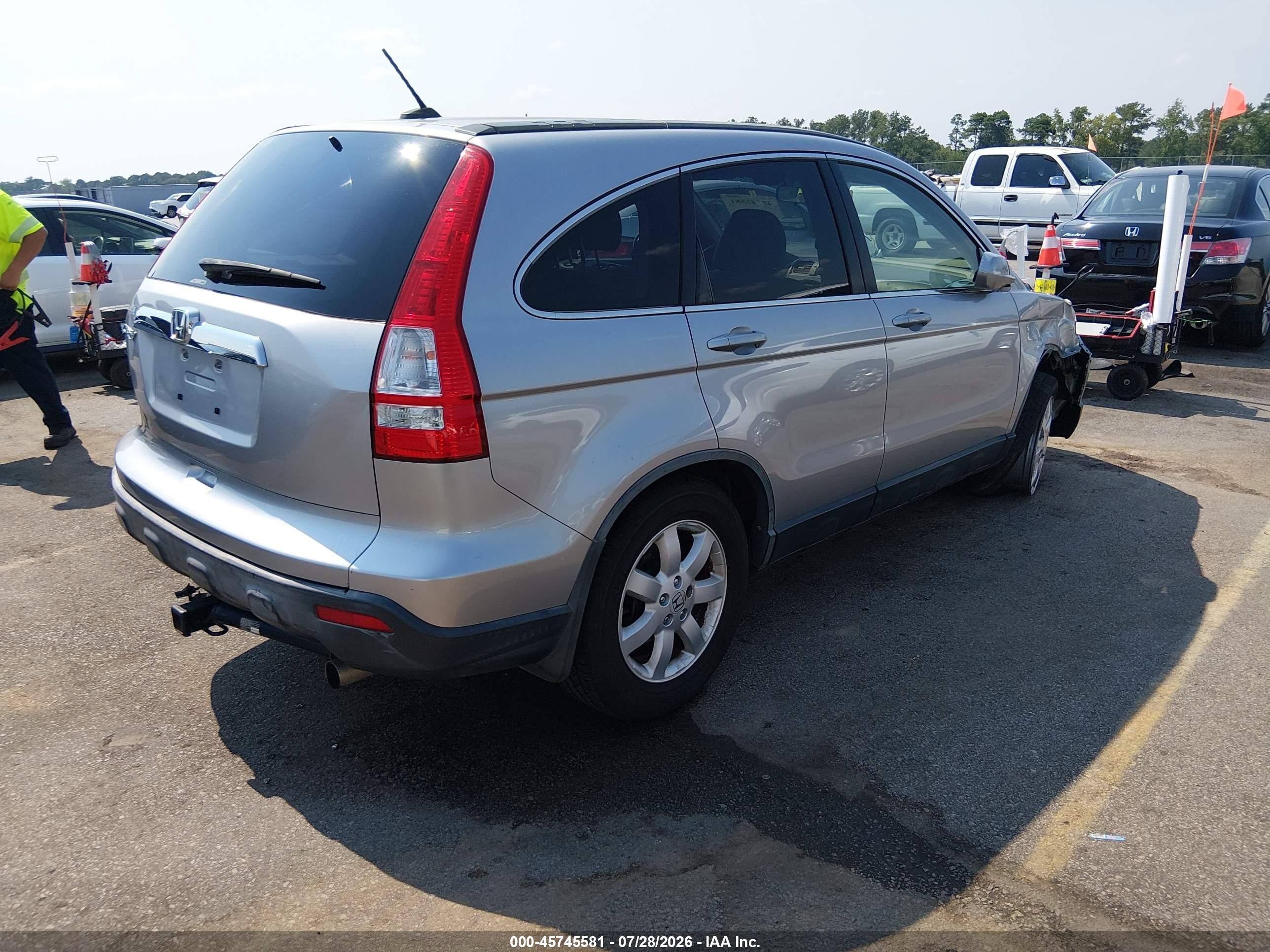 2007 Honda Cr-v Ex-l Silver vin: JHLRE48757C116789
