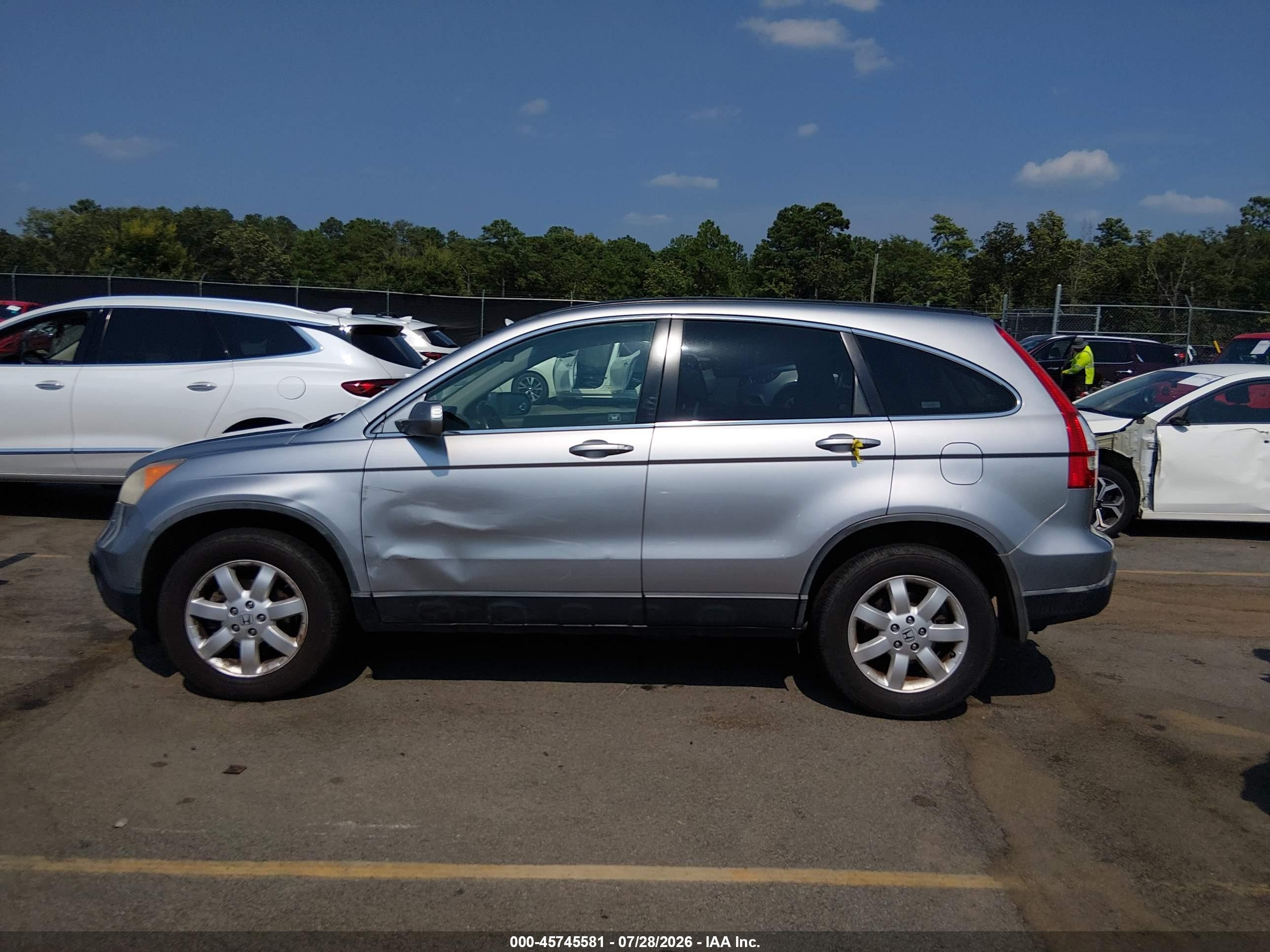 2007 Honda Cr-v Ex-l Silver vin: JHLRE48757C116789