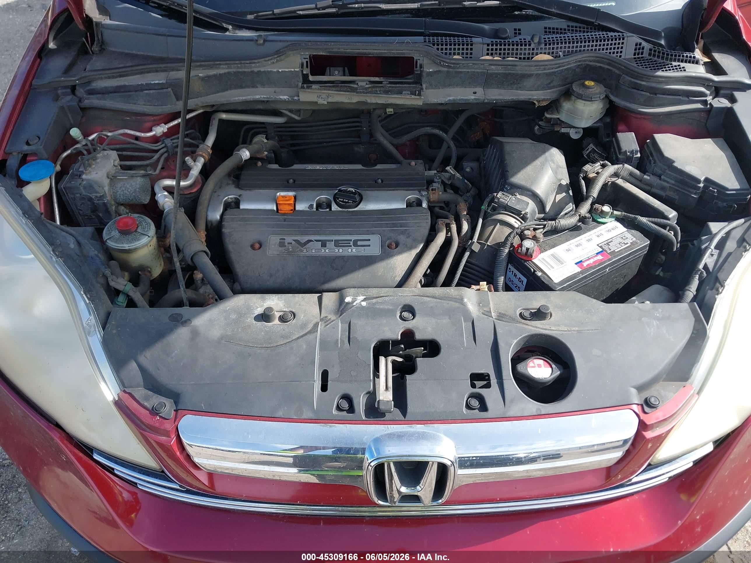 2007 Honda Cr-v Ex-l Red vin: JHLRE48757C117120