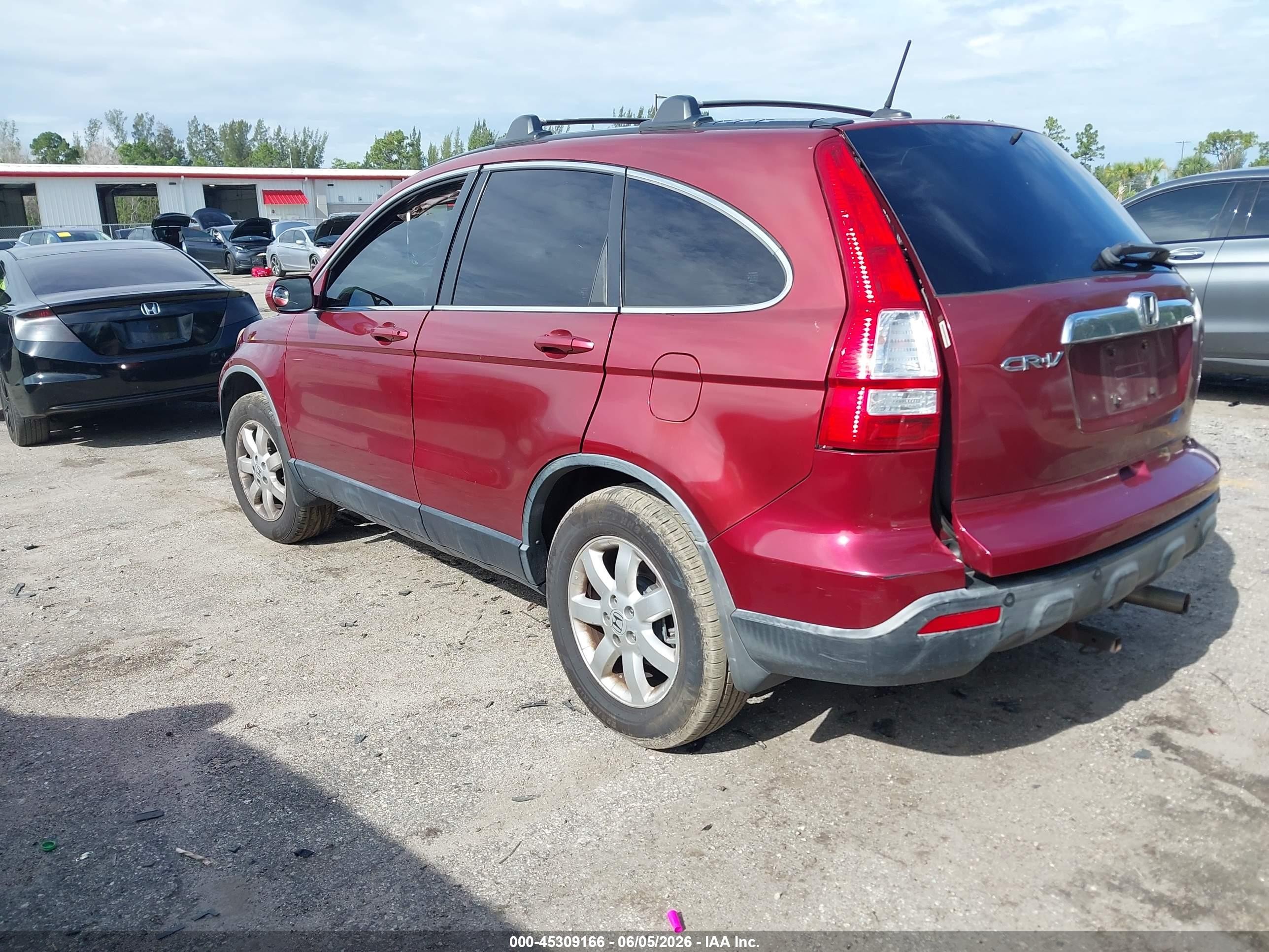 2007 Honda Cr-v Ex-l Red vin: JHLRE48757C117120