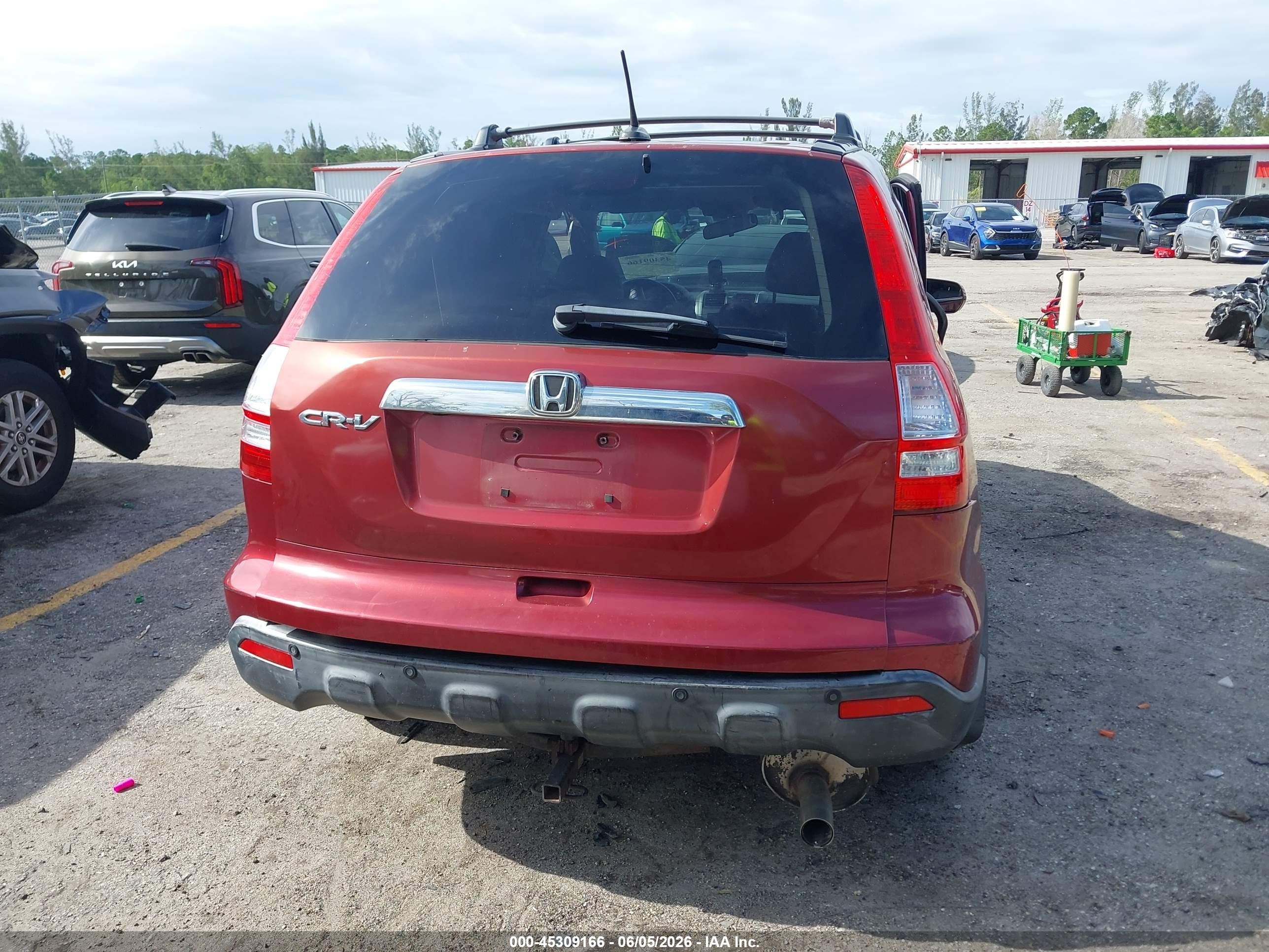 2007 Honda Cr-v Ex-l Red vin: JHLRE48757C117120