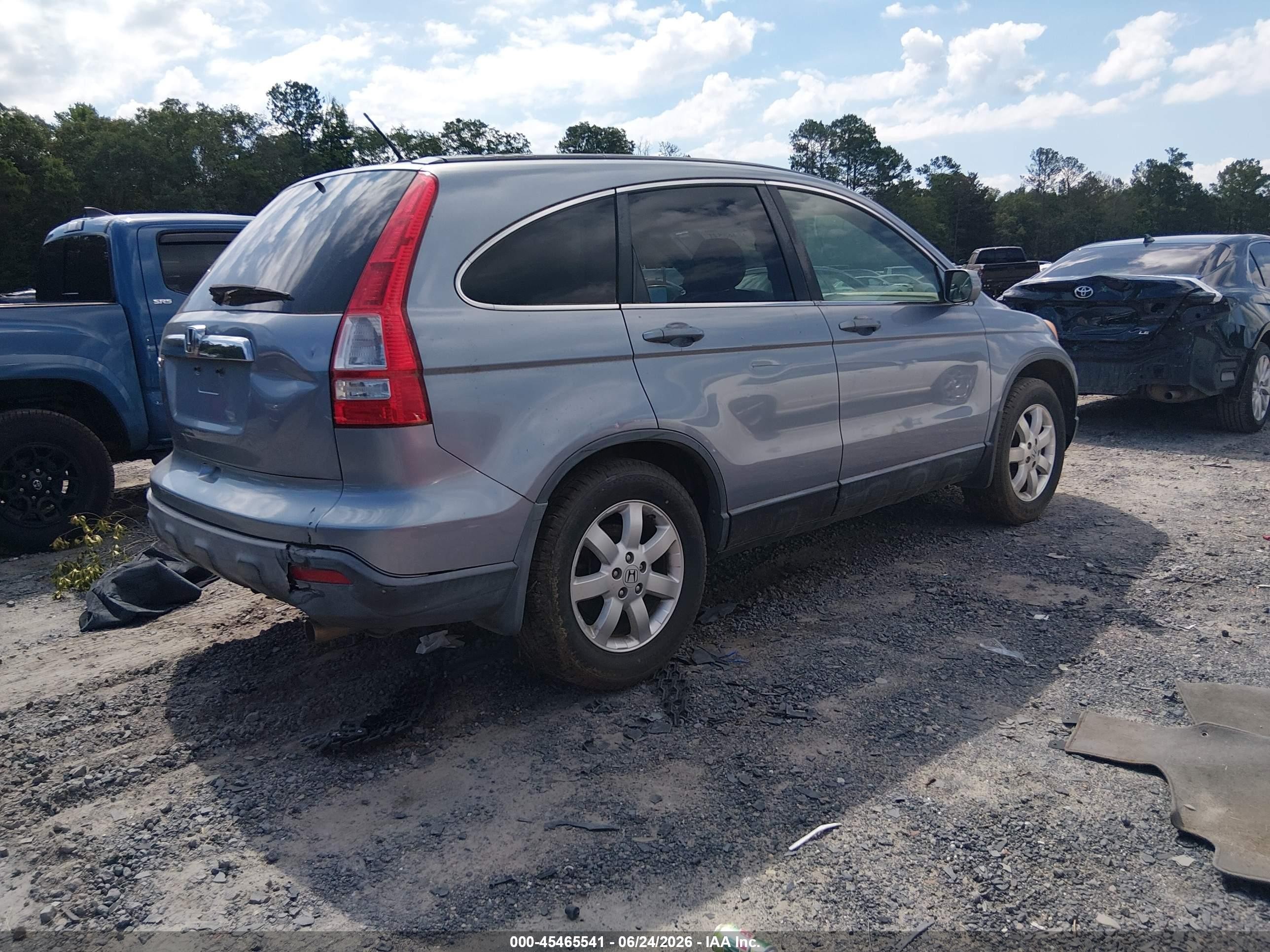 2007 Honda Cr-v Ex-l Blue vin: JHLRE48757C118039