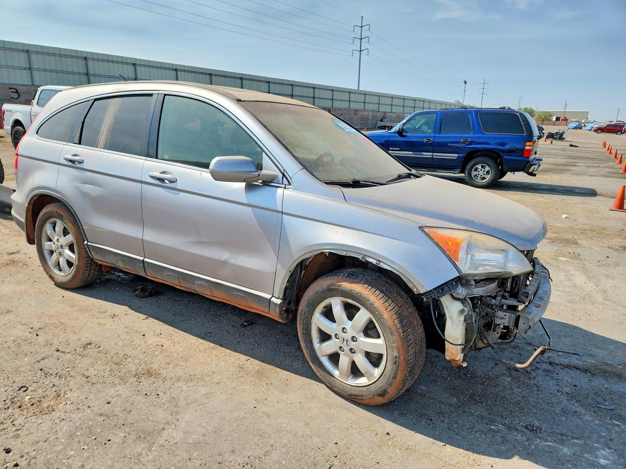 2007 Honda Cr-v Exl Silver vin: JHLRE48757C122561