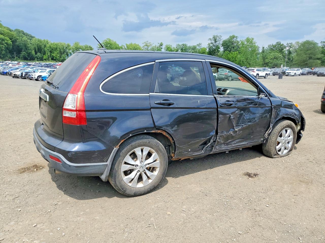 2008 Honda Cr-v Exl Black vin: JHLRE48758C020405