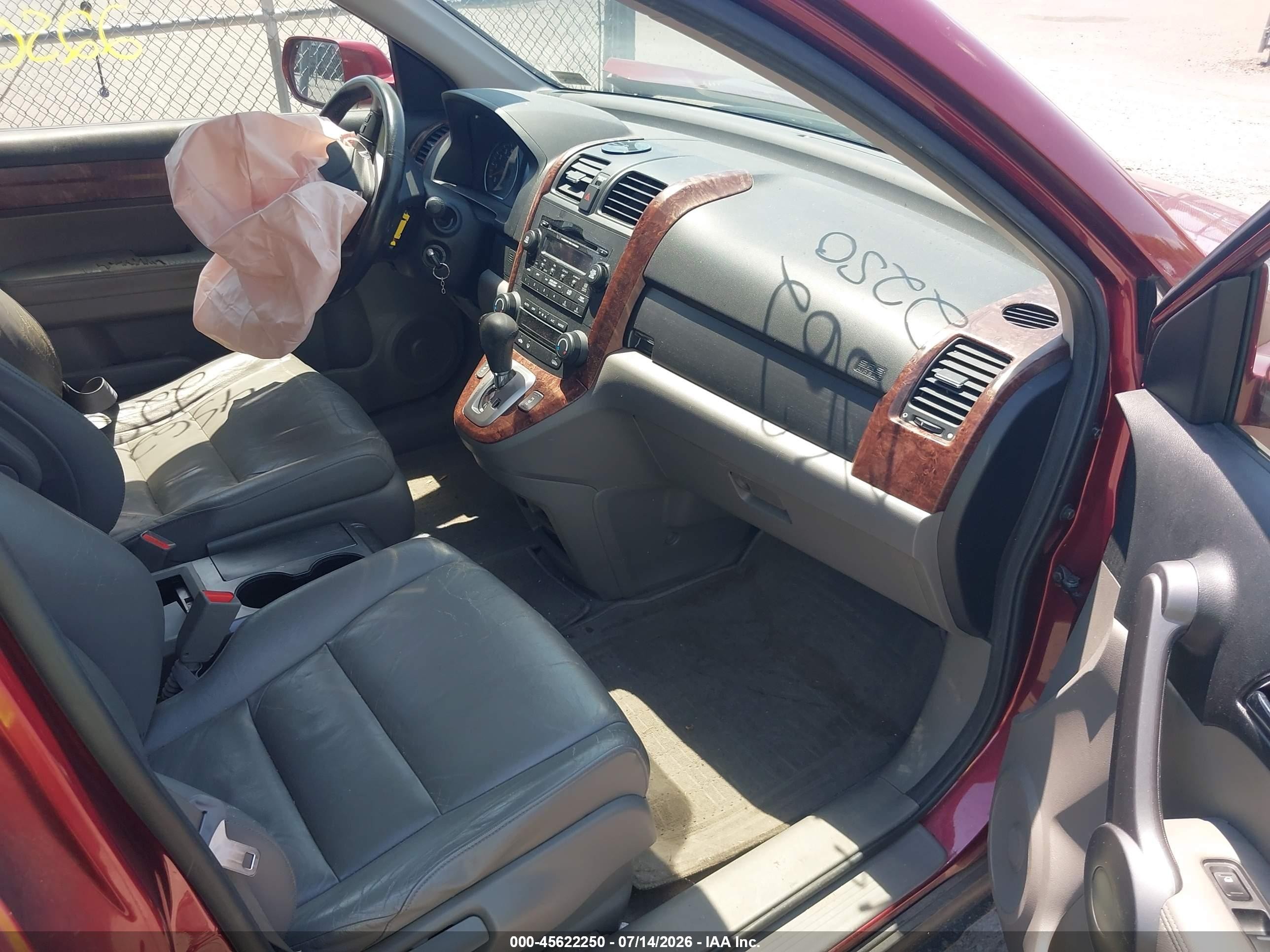2008 Honda Cr-v Ex-l Red vin: JHLRE48758C021053