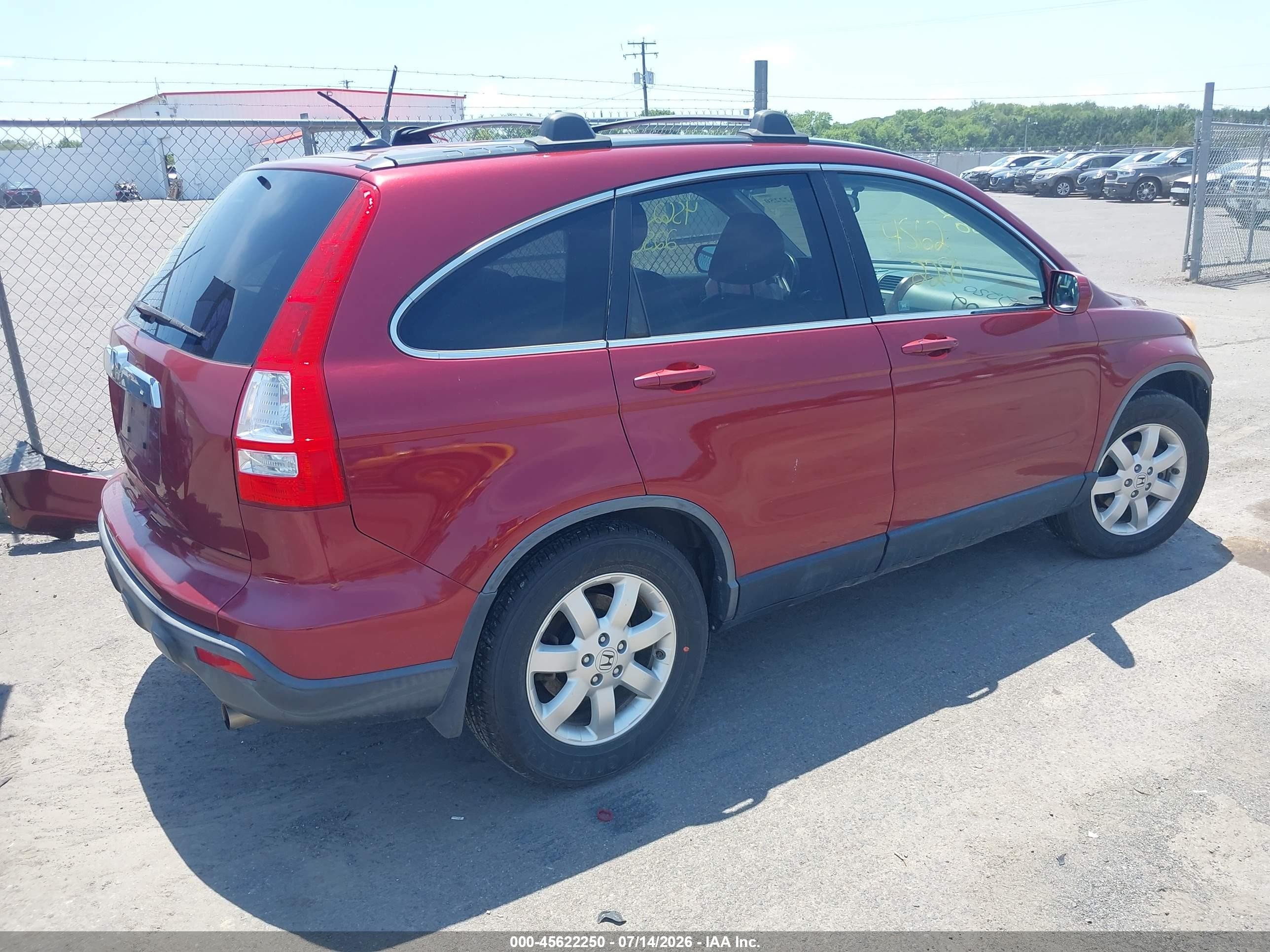 2008 Honda Cr-v Ex-l Red vin: JHLRE48758C021053