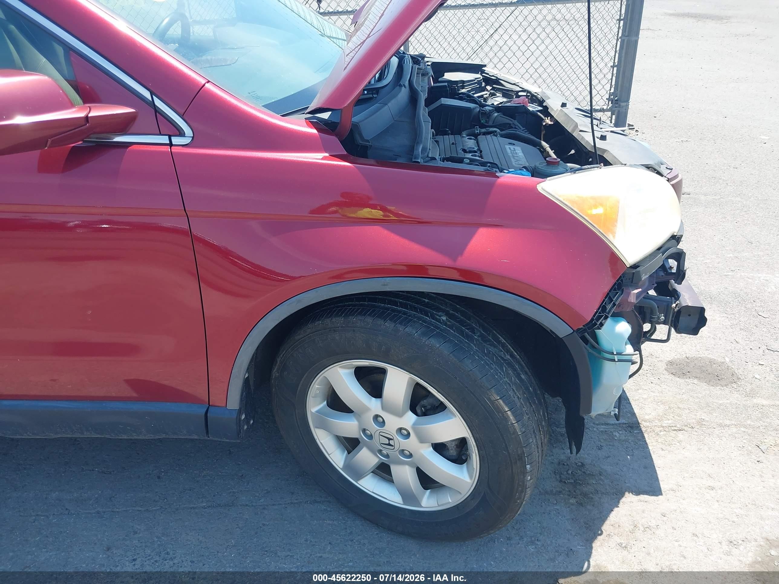2008 Honda Cr-v Ex-l Red vin: JHLRE48758C021053