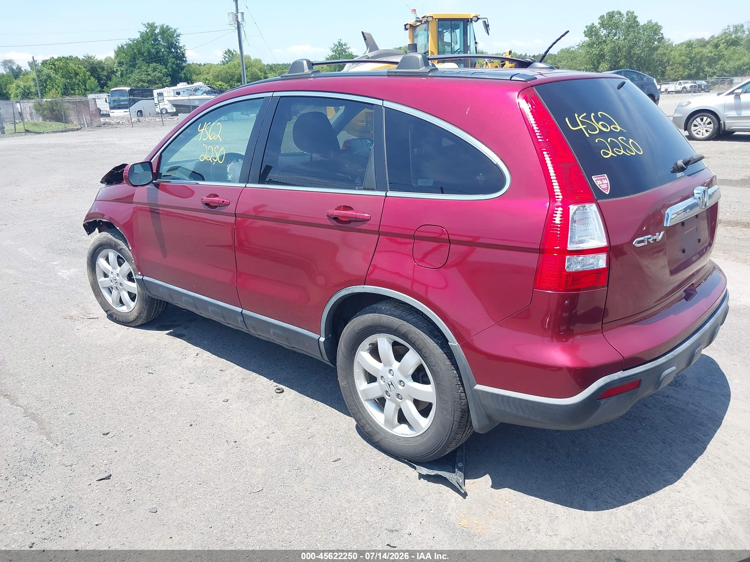 2008 Honda Cr-v Ex-l Red vin: JHLRE48758C021053