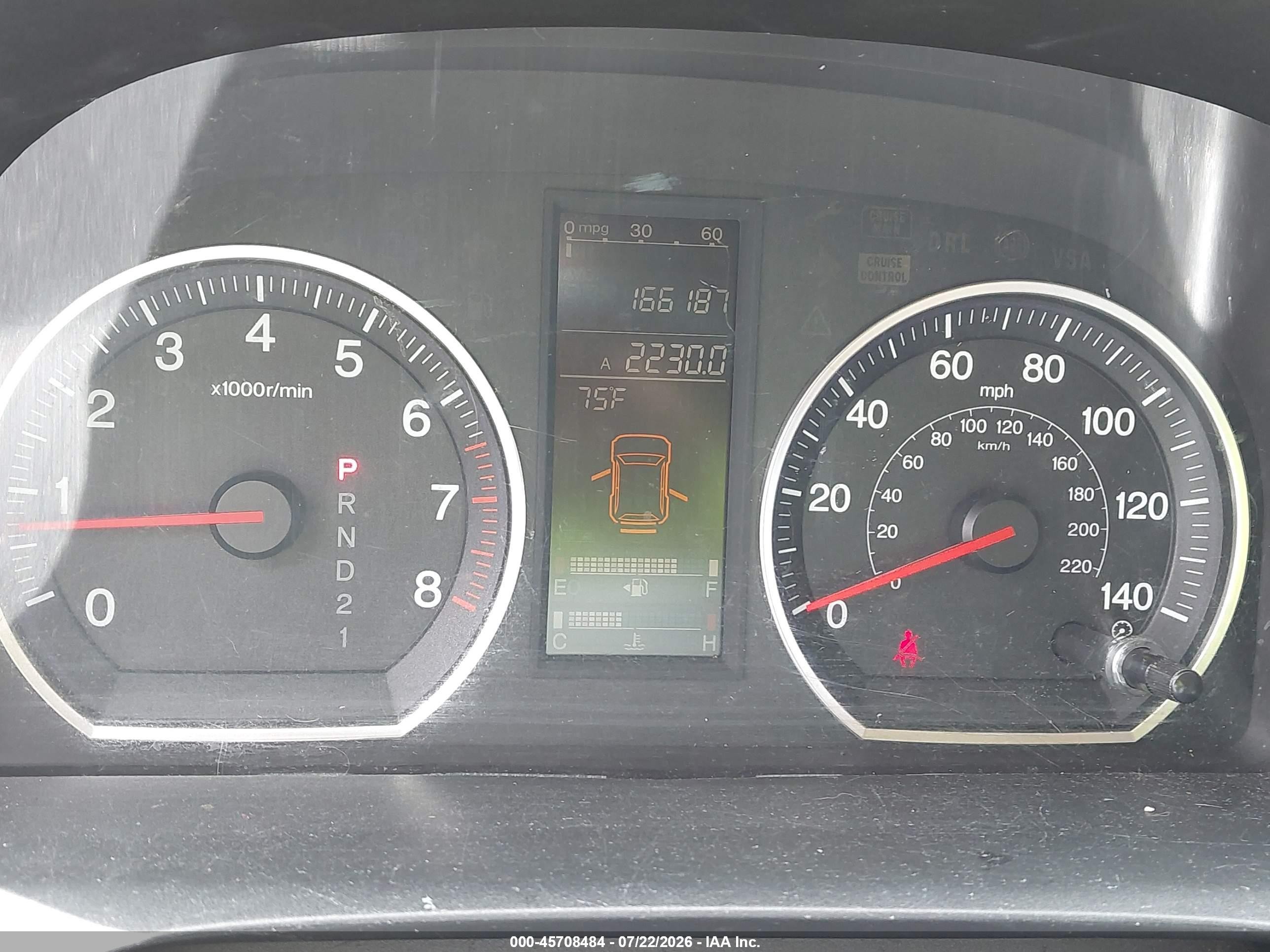 2008 Honda Cr-v Ex-l Золотой vin: JHLRE48758C027273